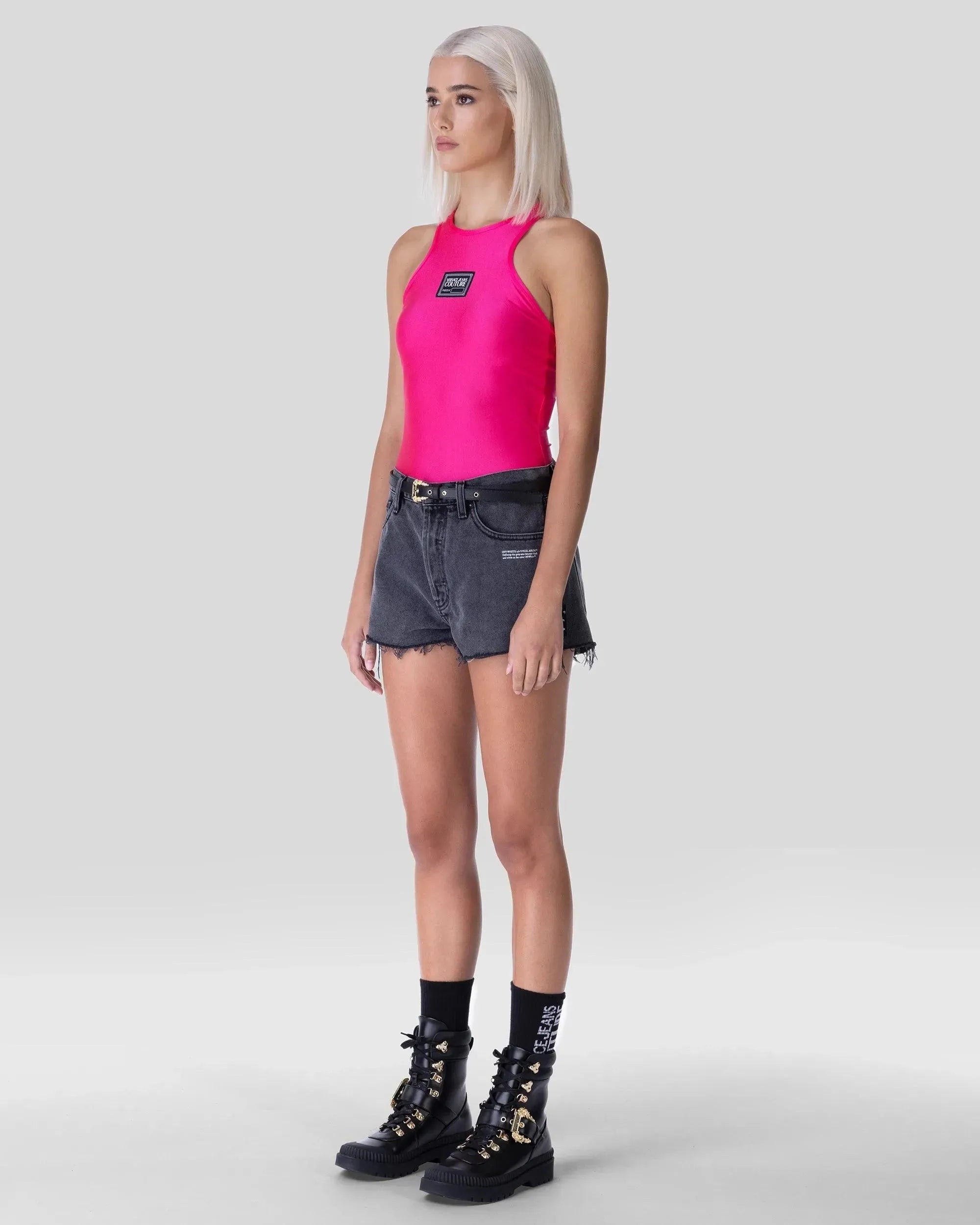 Patch Logo Bodysuit - DIHSAN
