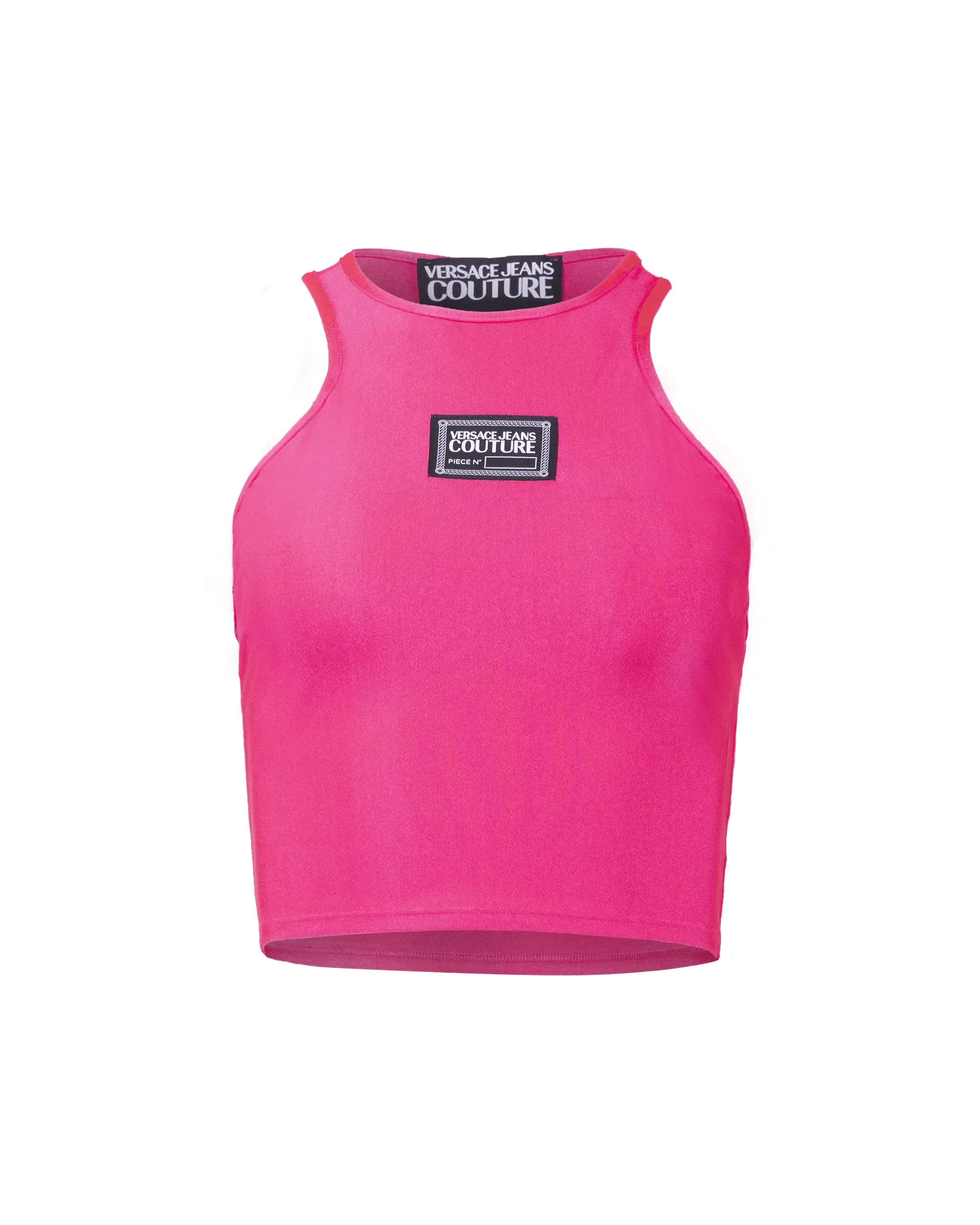 Cropped Patch Logo Tank Top - DIHSAN