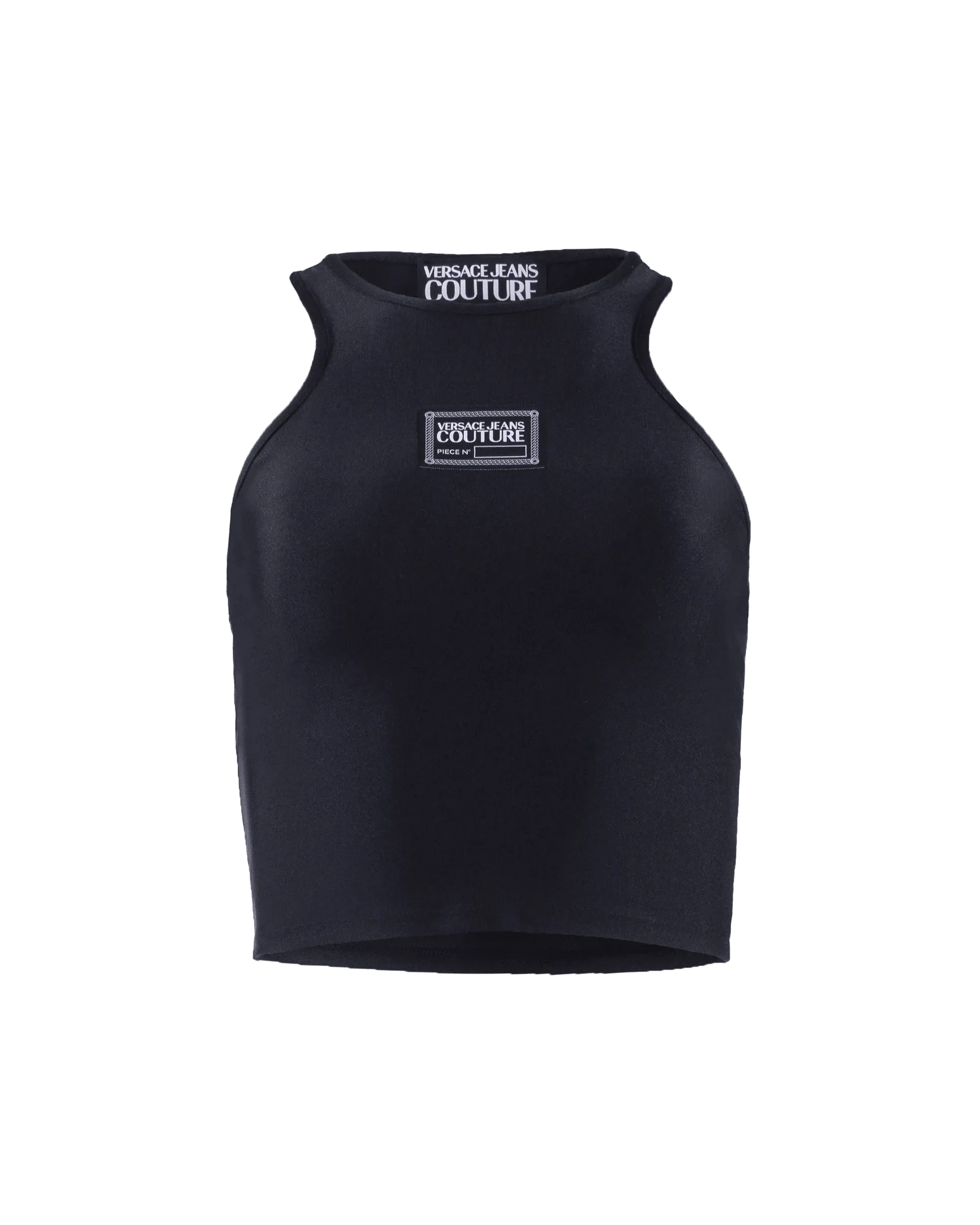 Cropped Patch Logo Tank Top - DIHSAN