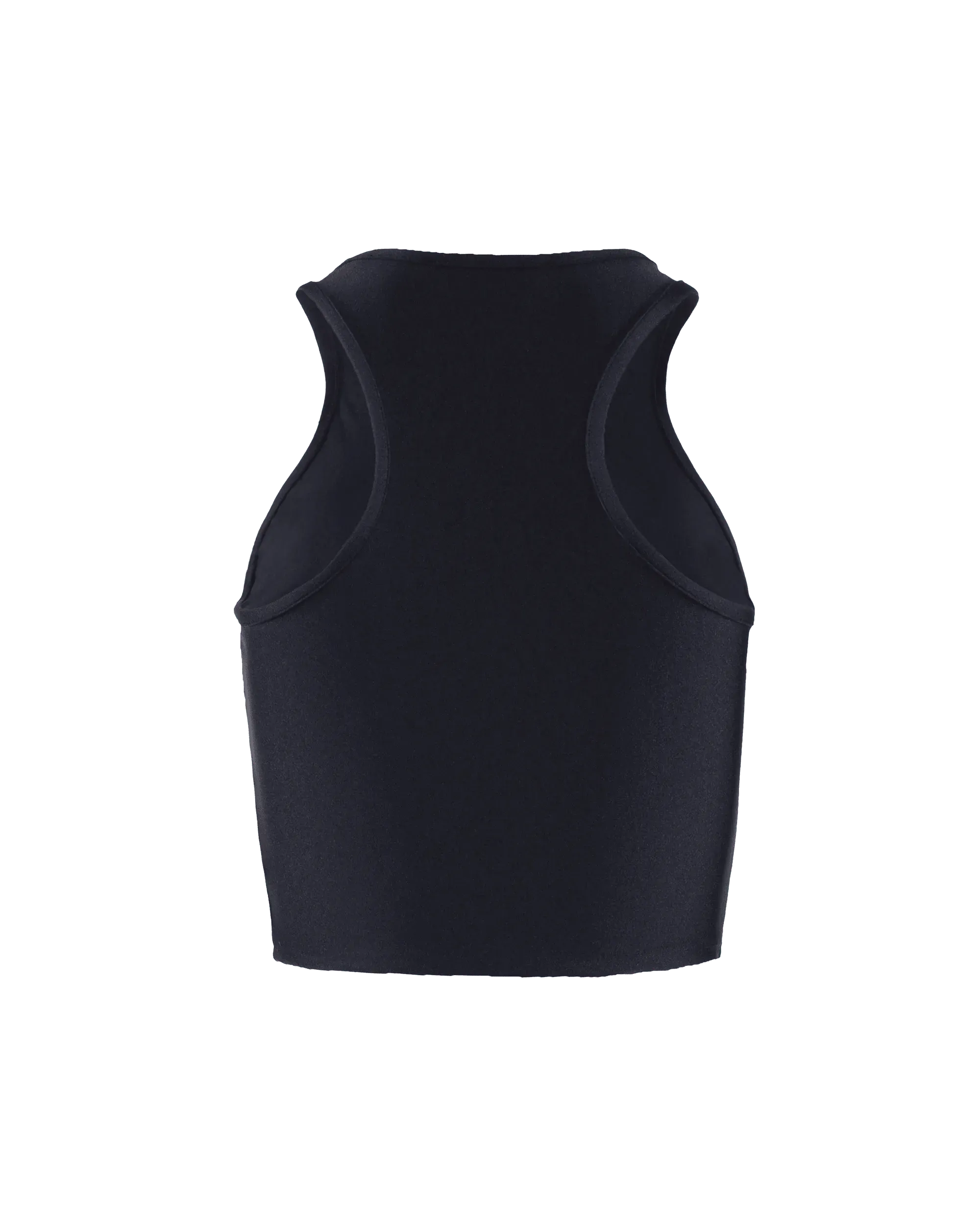 Cropped Patch Logo Tank Top - DIHSAN