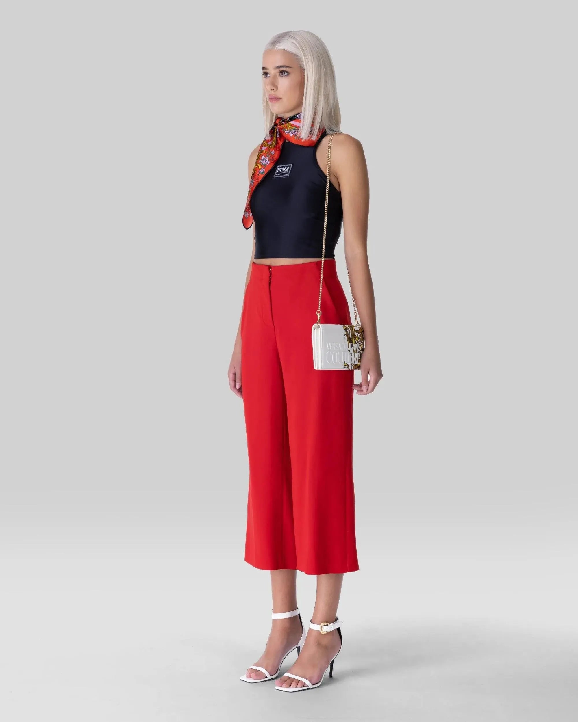 Cropped Patch Logo Tank Top - DIHSAN