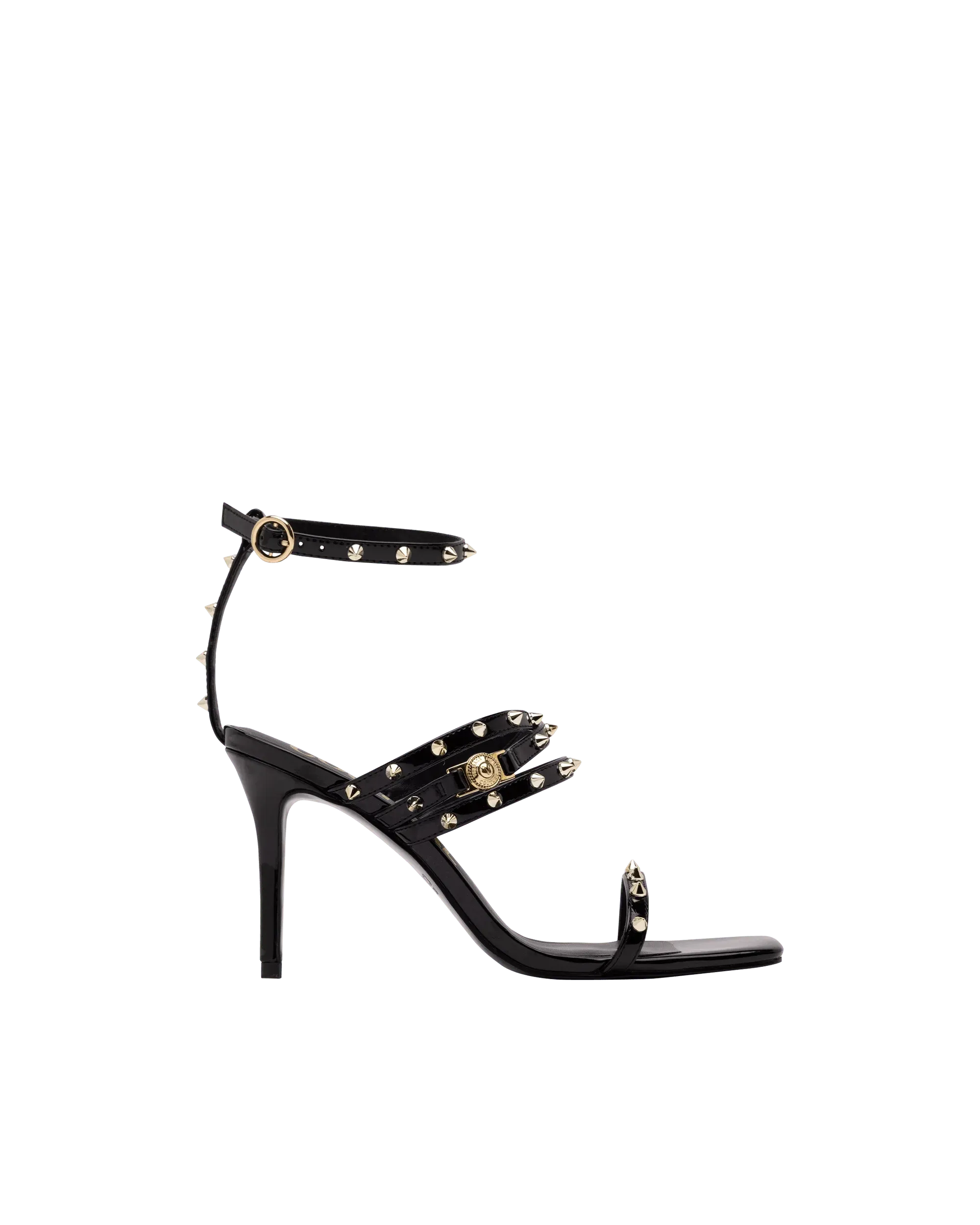 Studded Ankle Strap Sandals - DIHSAN