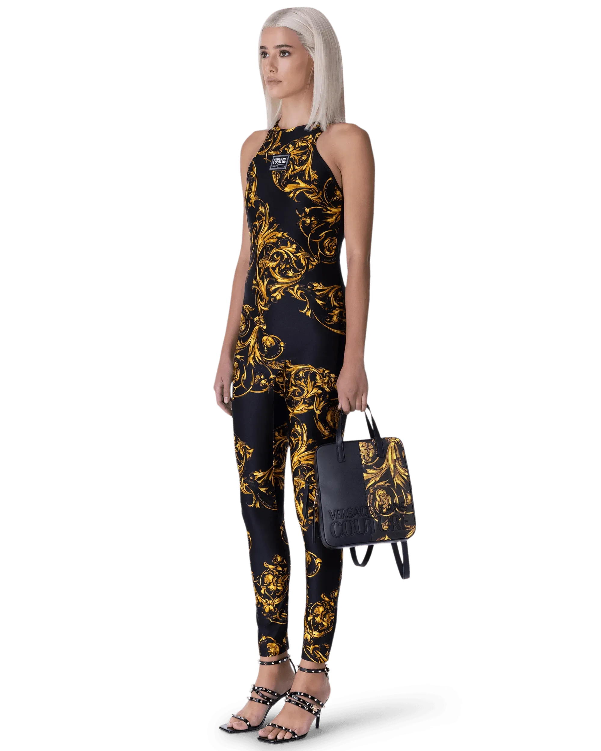 Studded Ankle Strap Sandals - DIHSAN