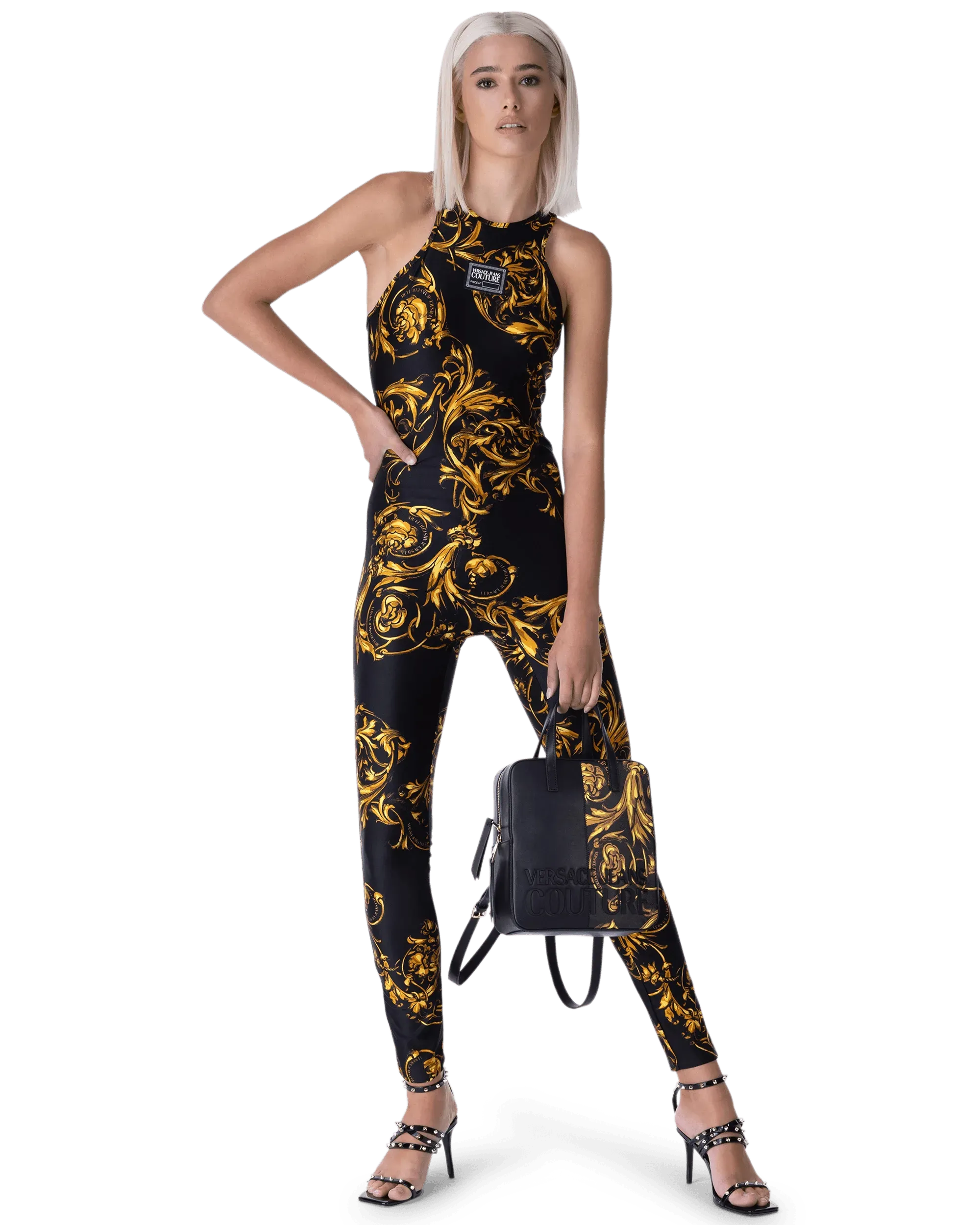 Studded Ankle Strap Sandals - DIHSAN