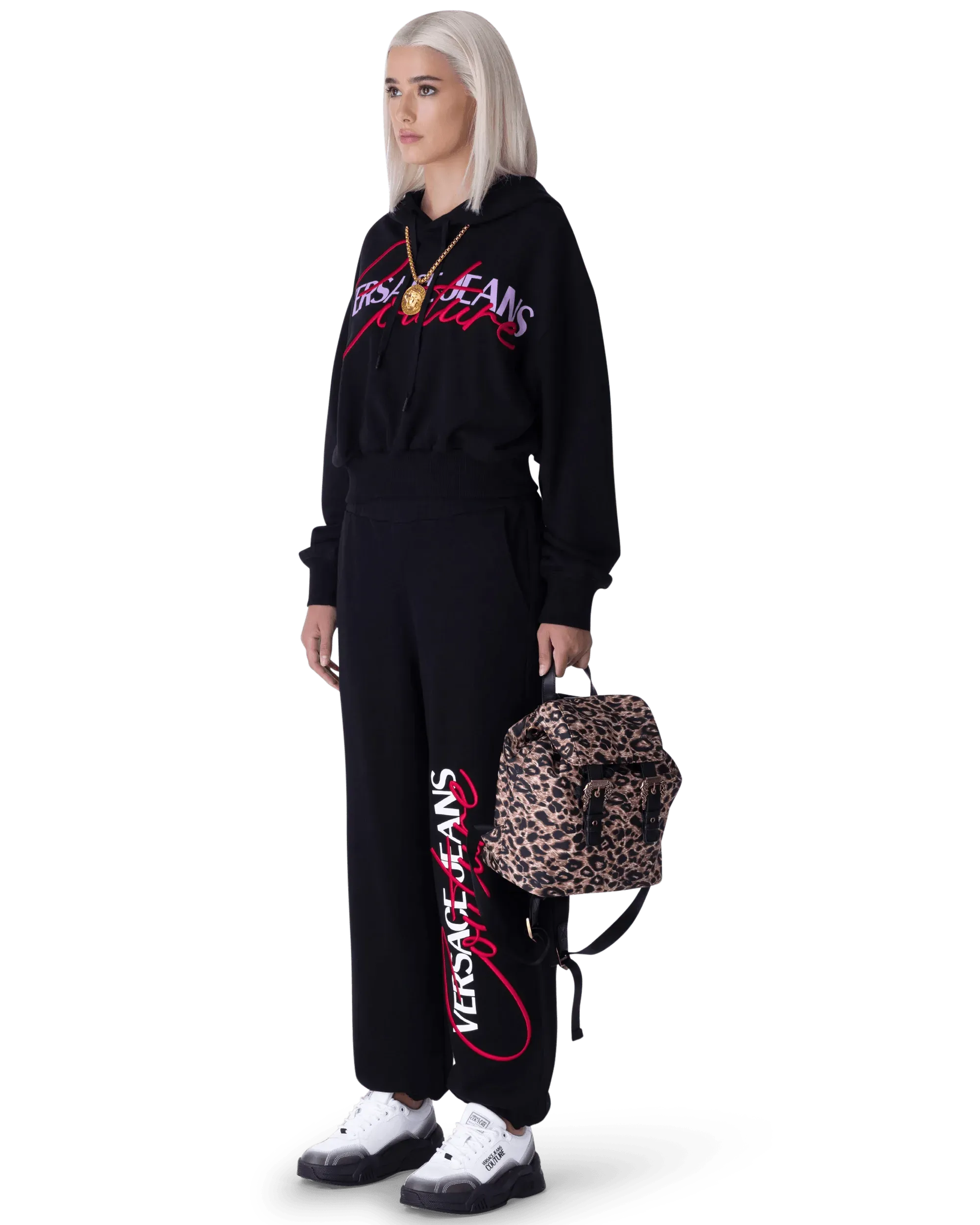 Leopard Printed Medium Backpack - DIHSAN