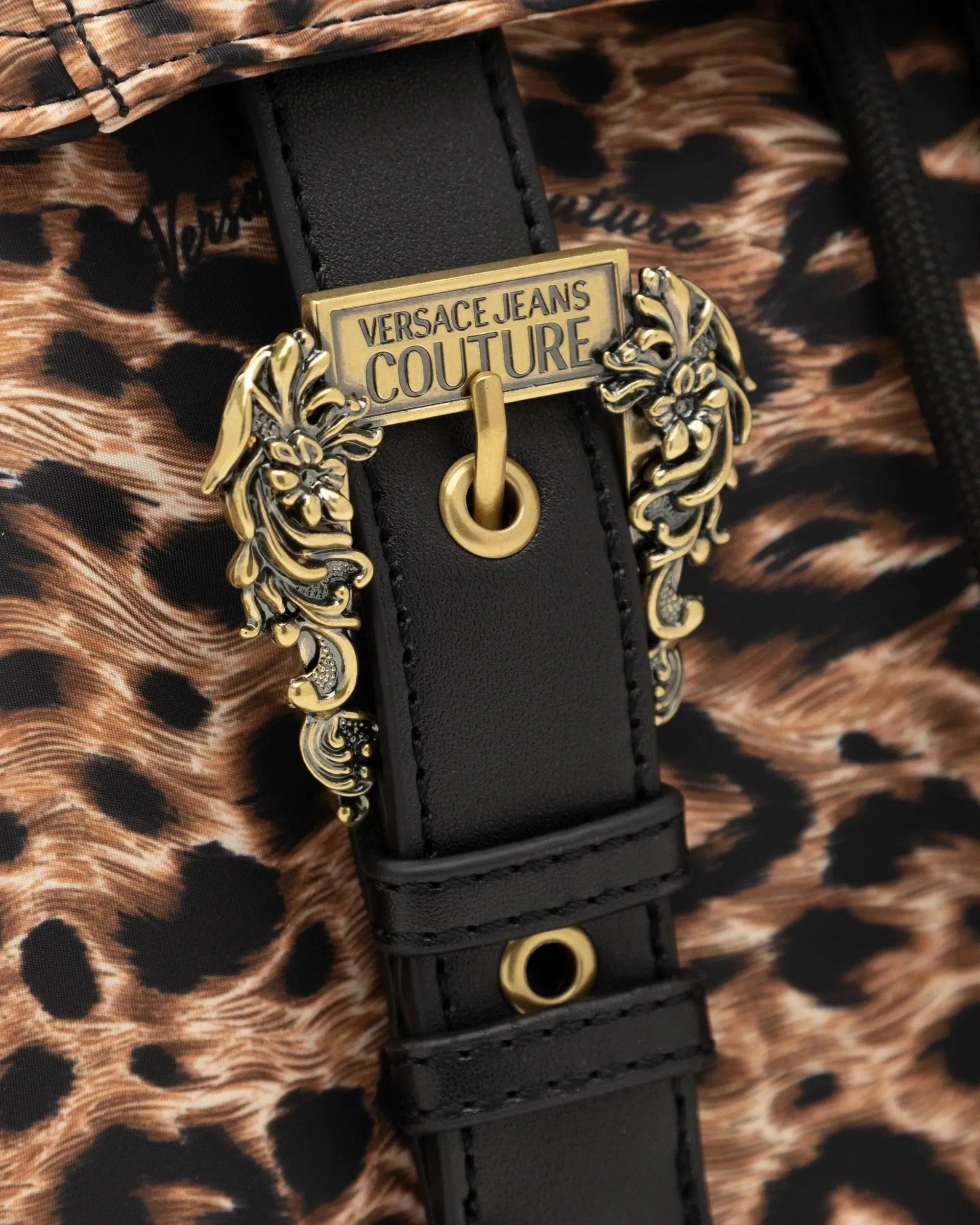 Leopard Printed Medium Backpack - DIHSAN