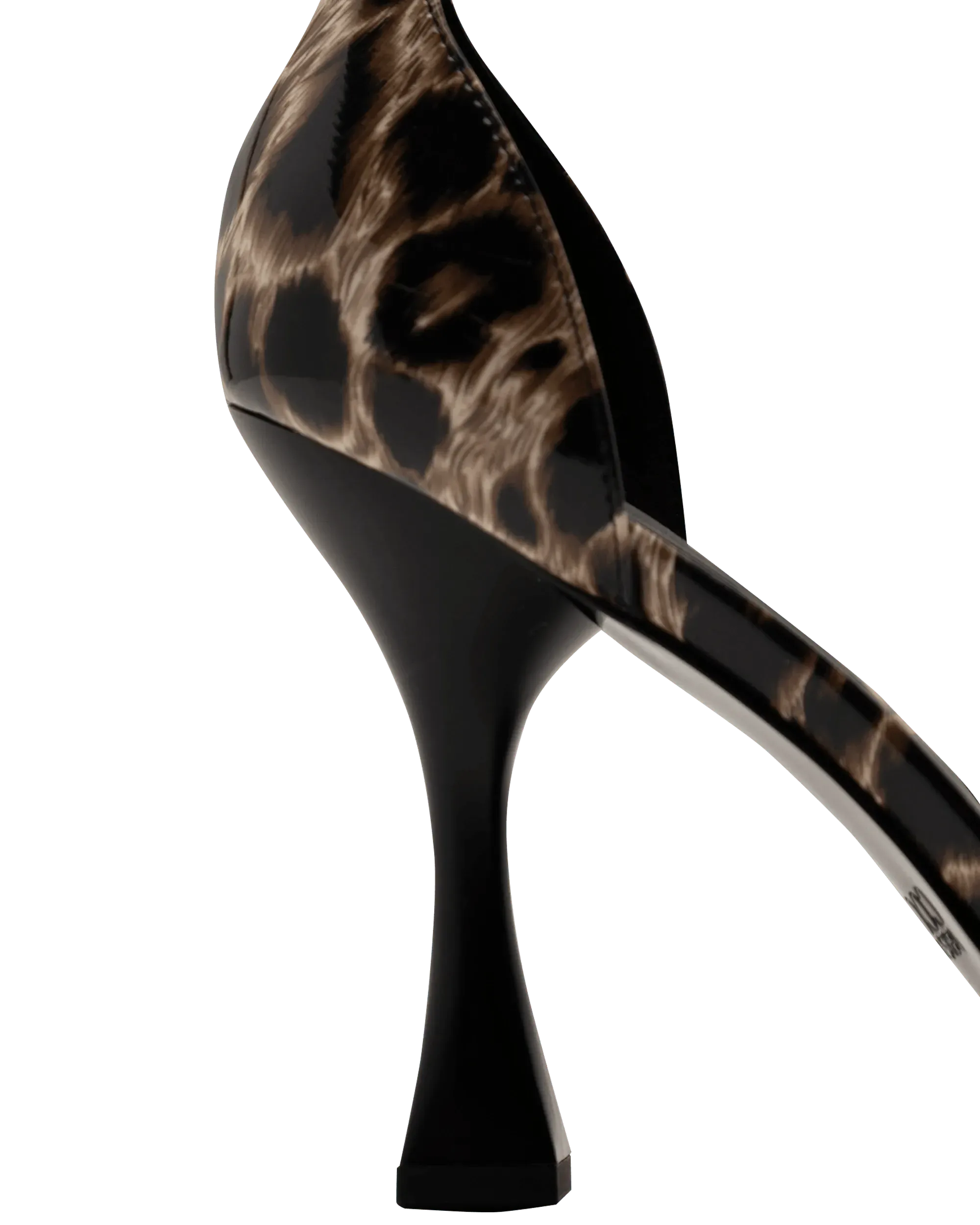 Leopard Print Ankle Chain Sandals - DIHSAN