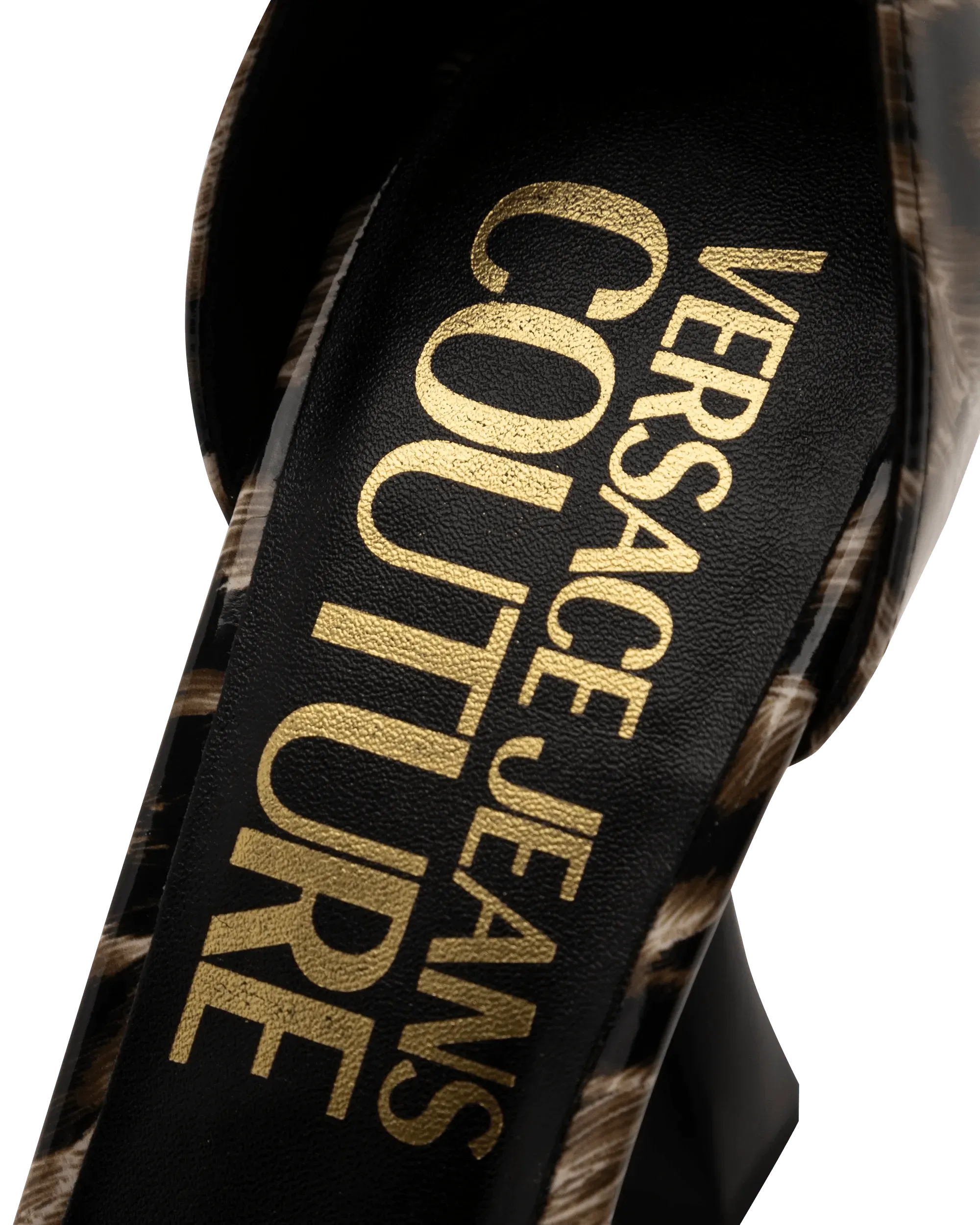 Leopard Print Ankle Chain Sandals - DIHSAN