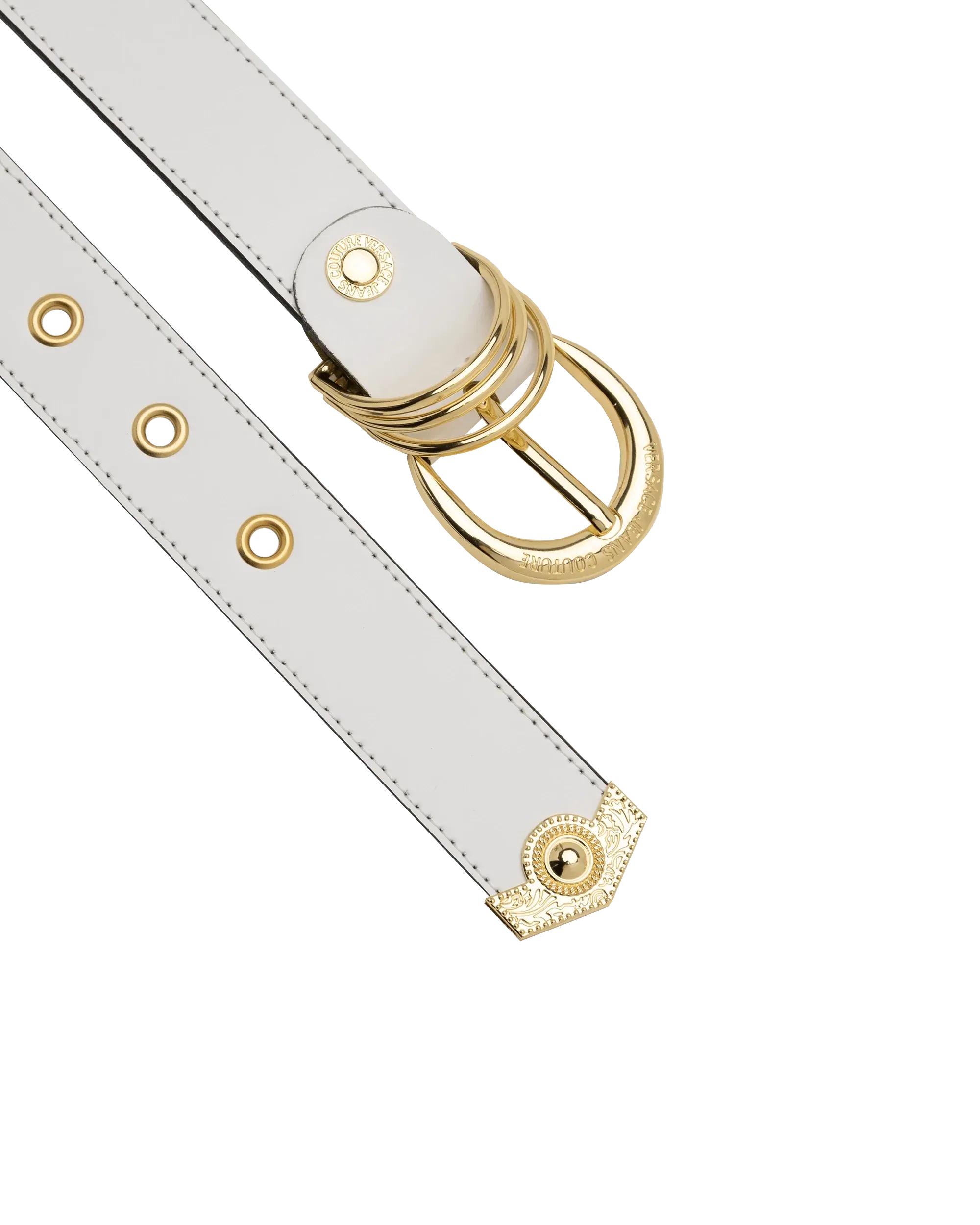 Gold Logo D-Ring Belt - DIHSAN