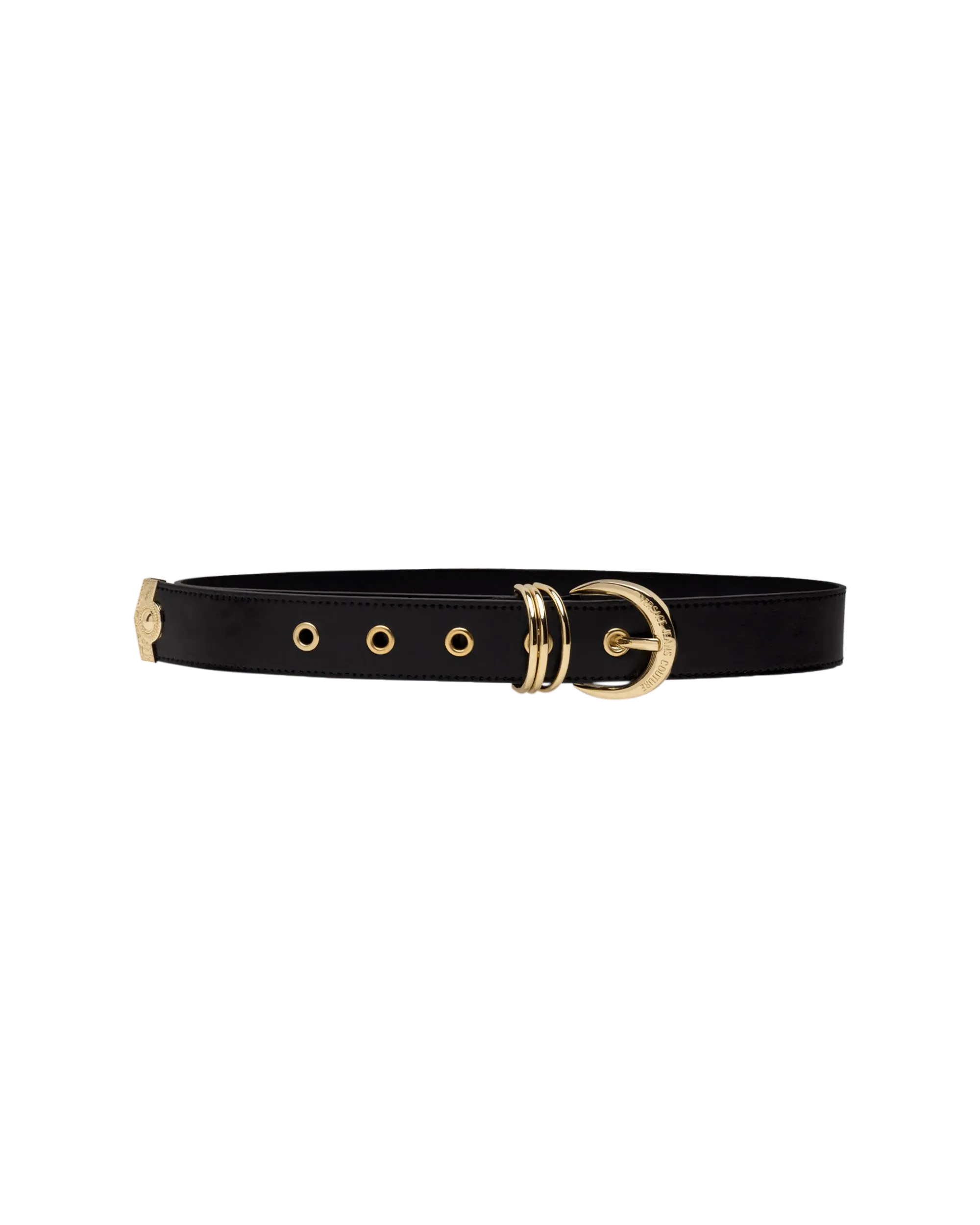 Gold Logo D-Ring Belt - DIHSAN