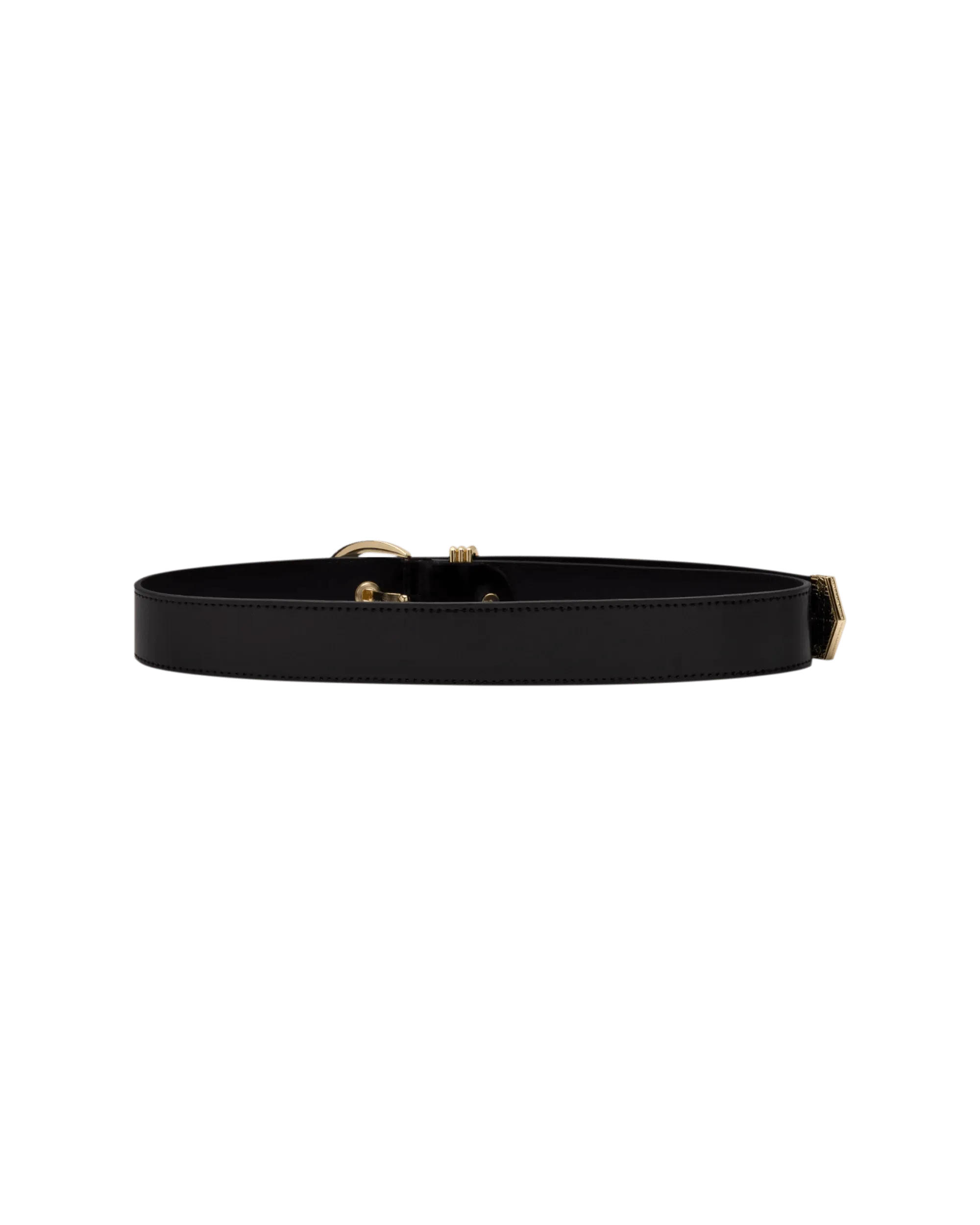Gold Logo D-Ring Belt - DIHSAN