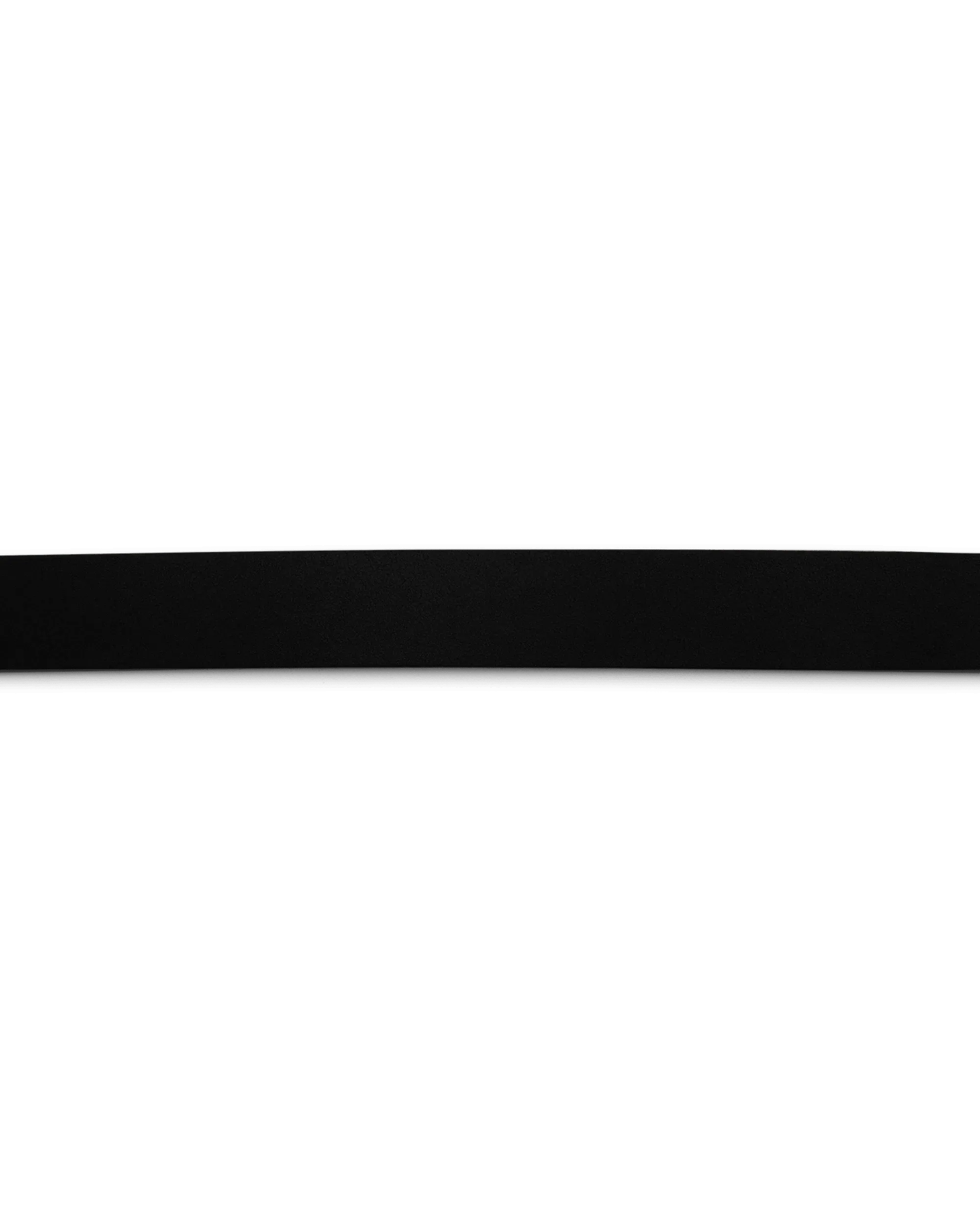Leather Belt With Gold Trim Logo - DIHSAN