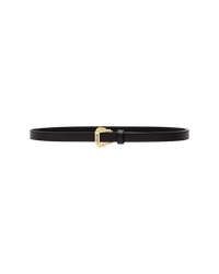 Gold Garland Logo Leather Belt - DIHSAN