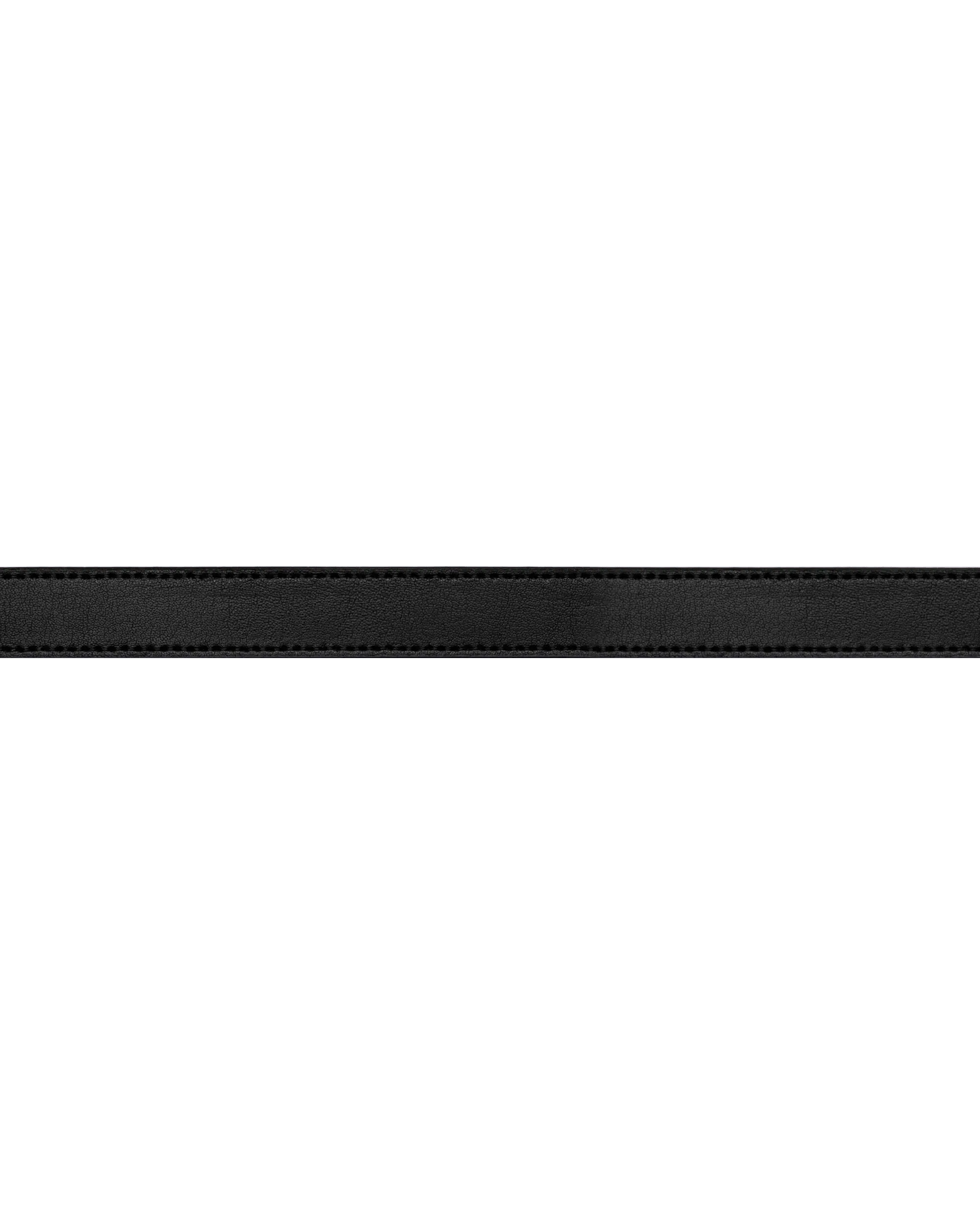 Gold Garland Logo Leather Belt - DIHSAN