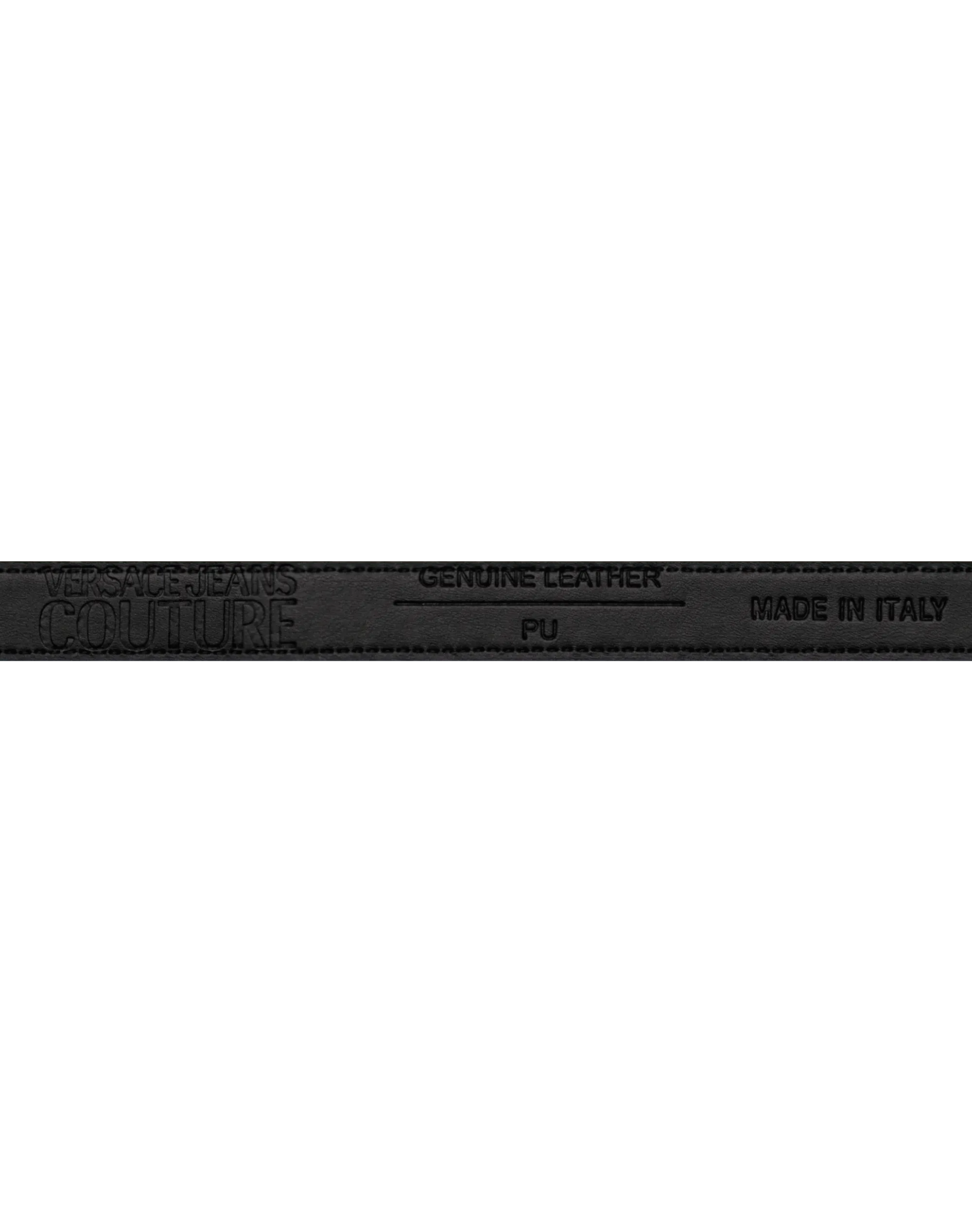 Gold Garland Logo Leather Belt - DIHSAN