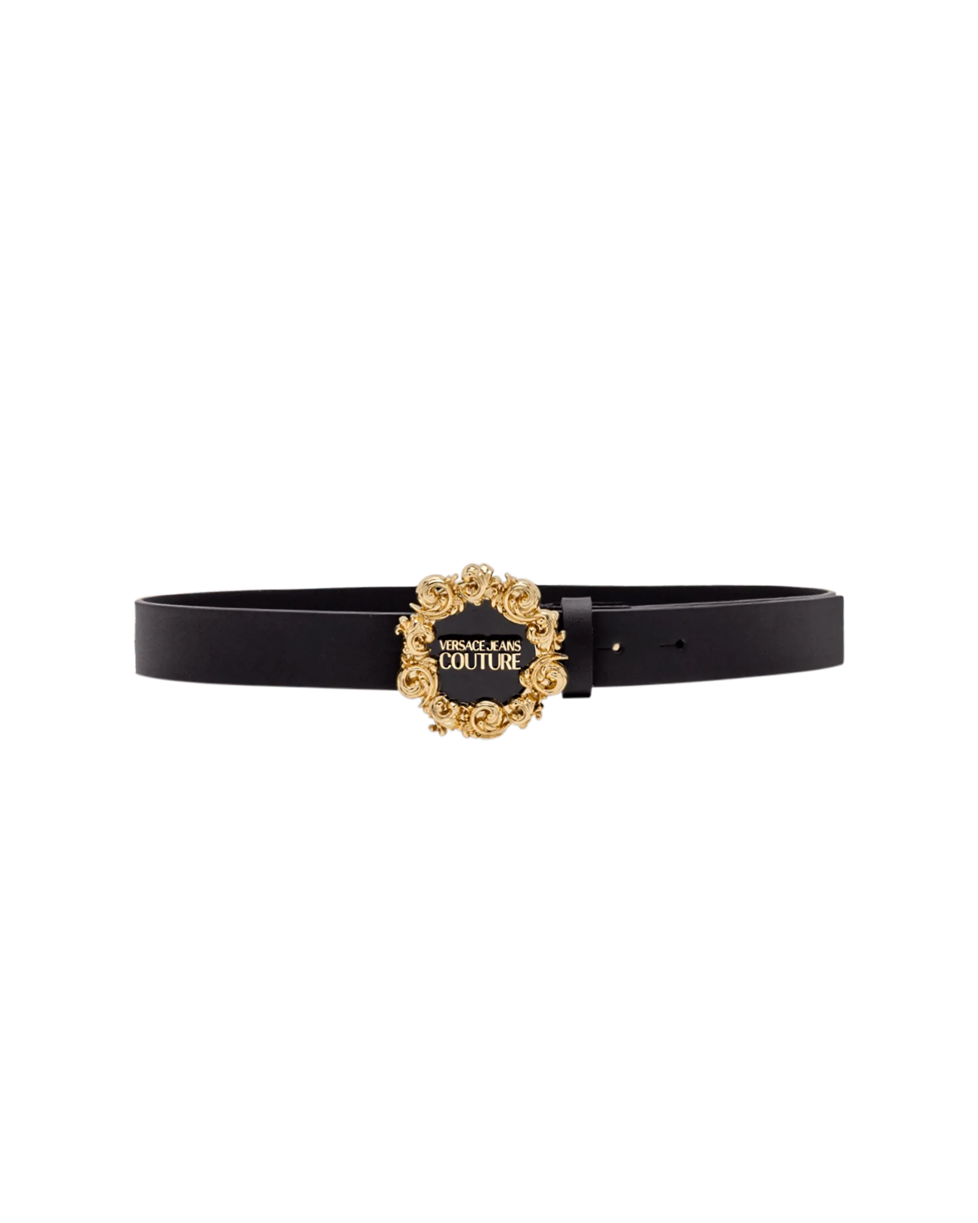 Baroque Logo Leather Belt - DIHSAN
