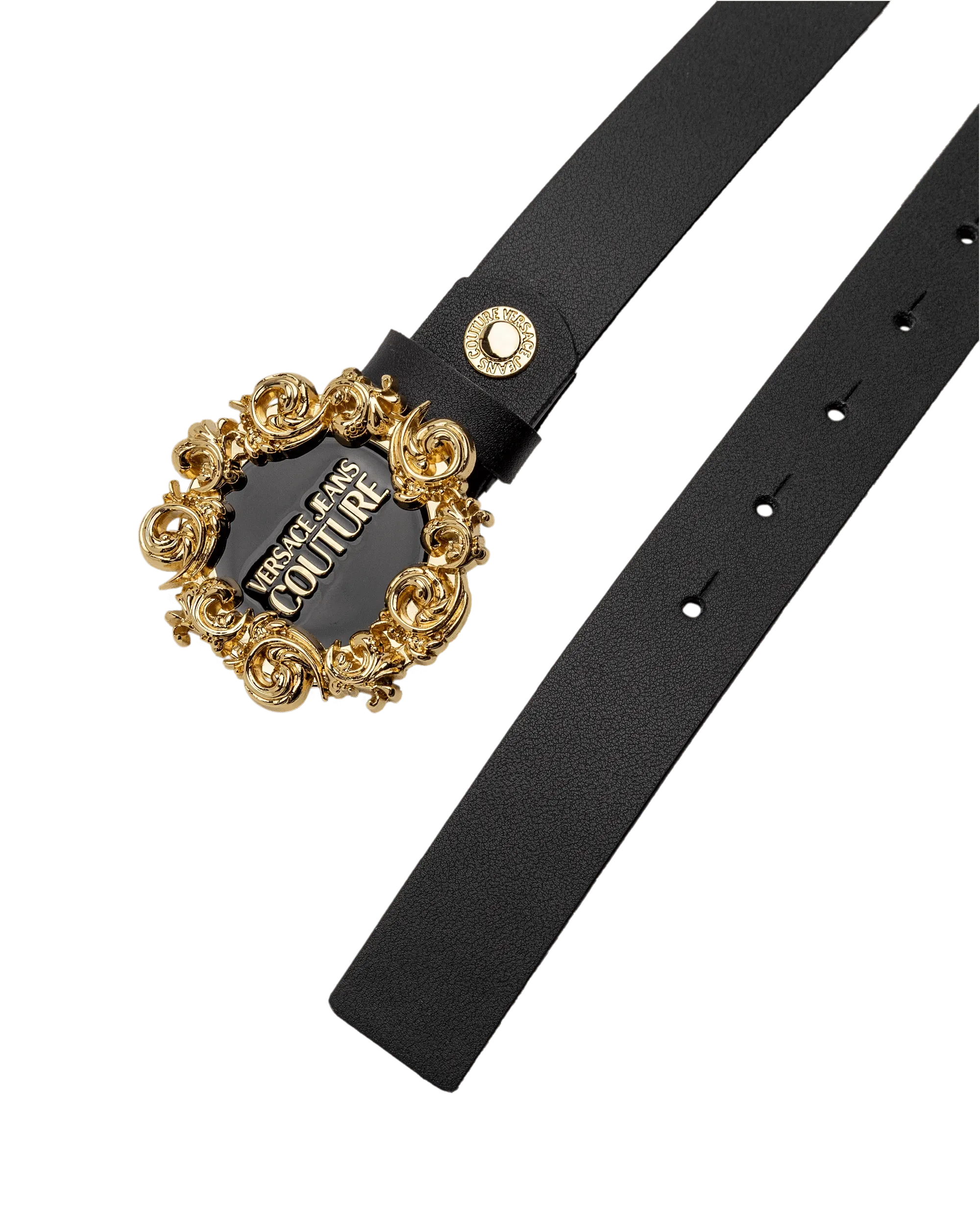 Baroque Logo Leather Belt - DIHSAN
