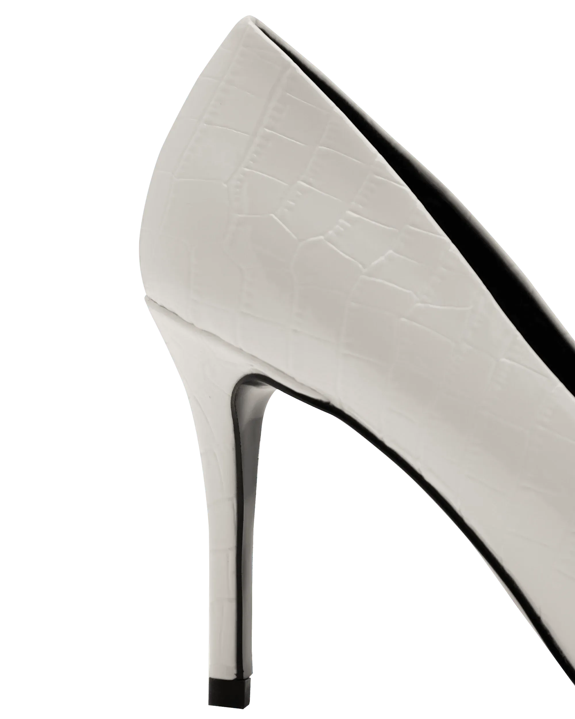 Croc Embossed Stilettos - DIHSAN