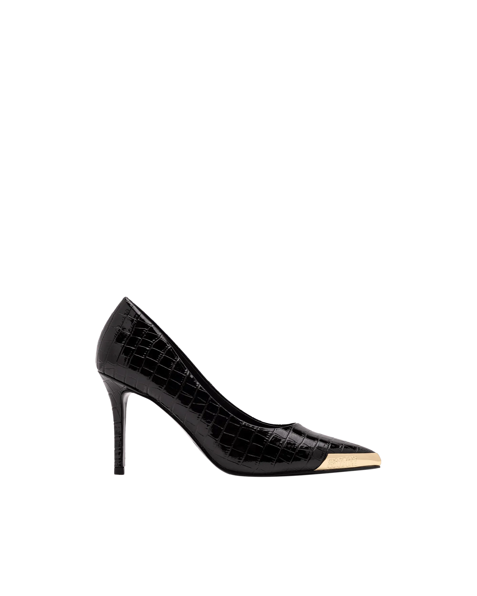Croc Embossed Stilettos - DIHSAN
