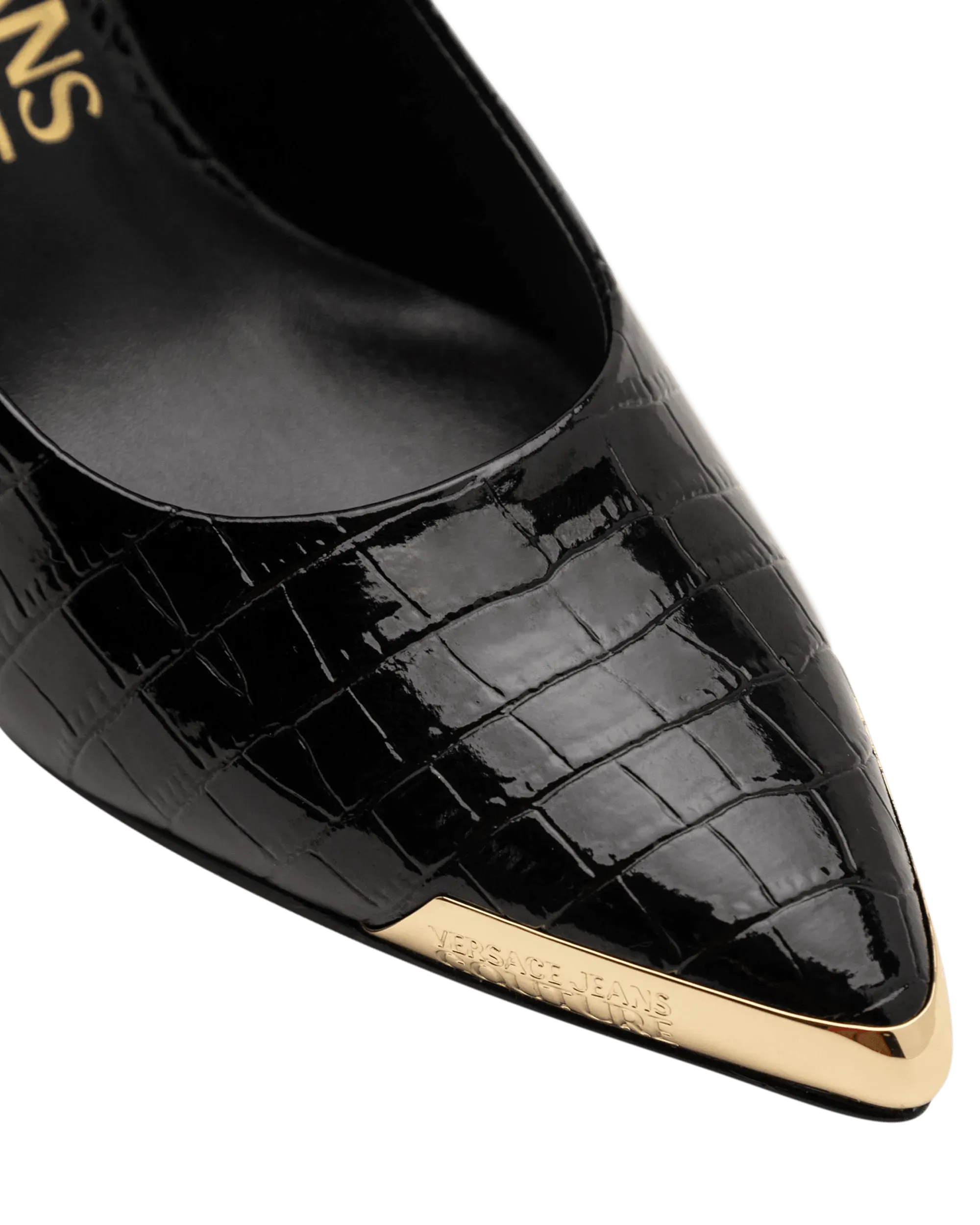 Croc Embossed Stilettos - DIHSAN