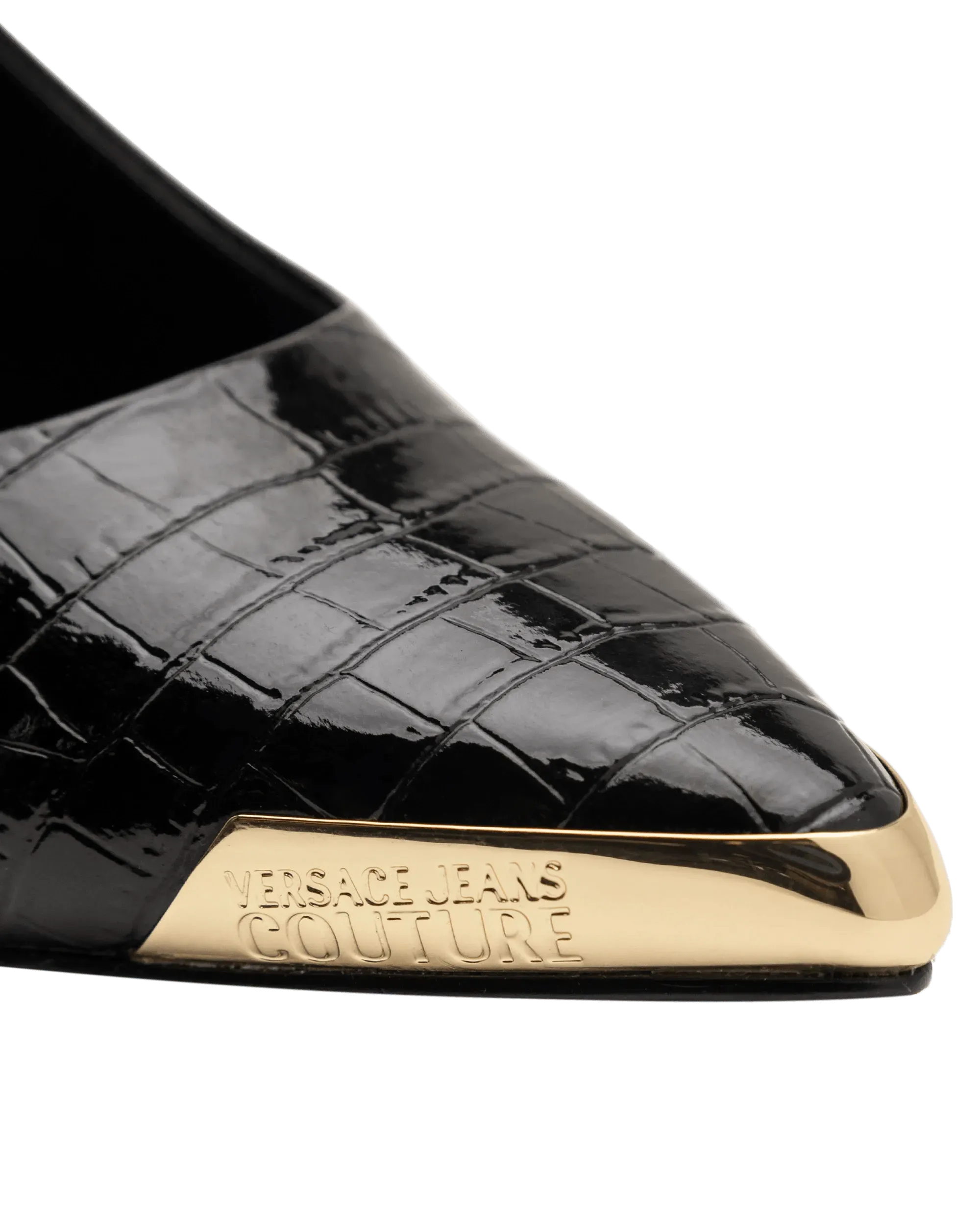 Croc Embossed Stilettos - DIHSAN
