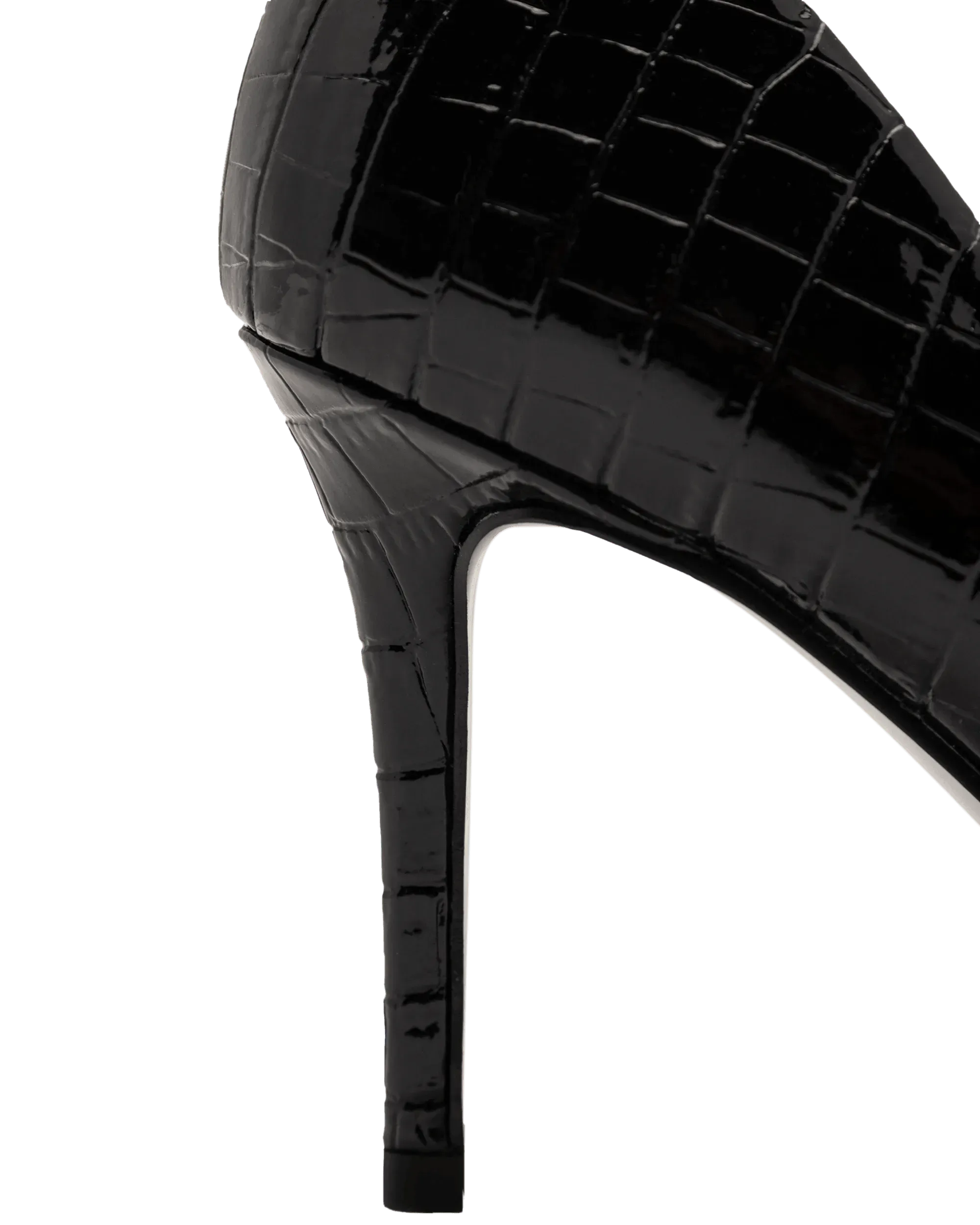 Croc Embossed Stilettos - DIHSAN