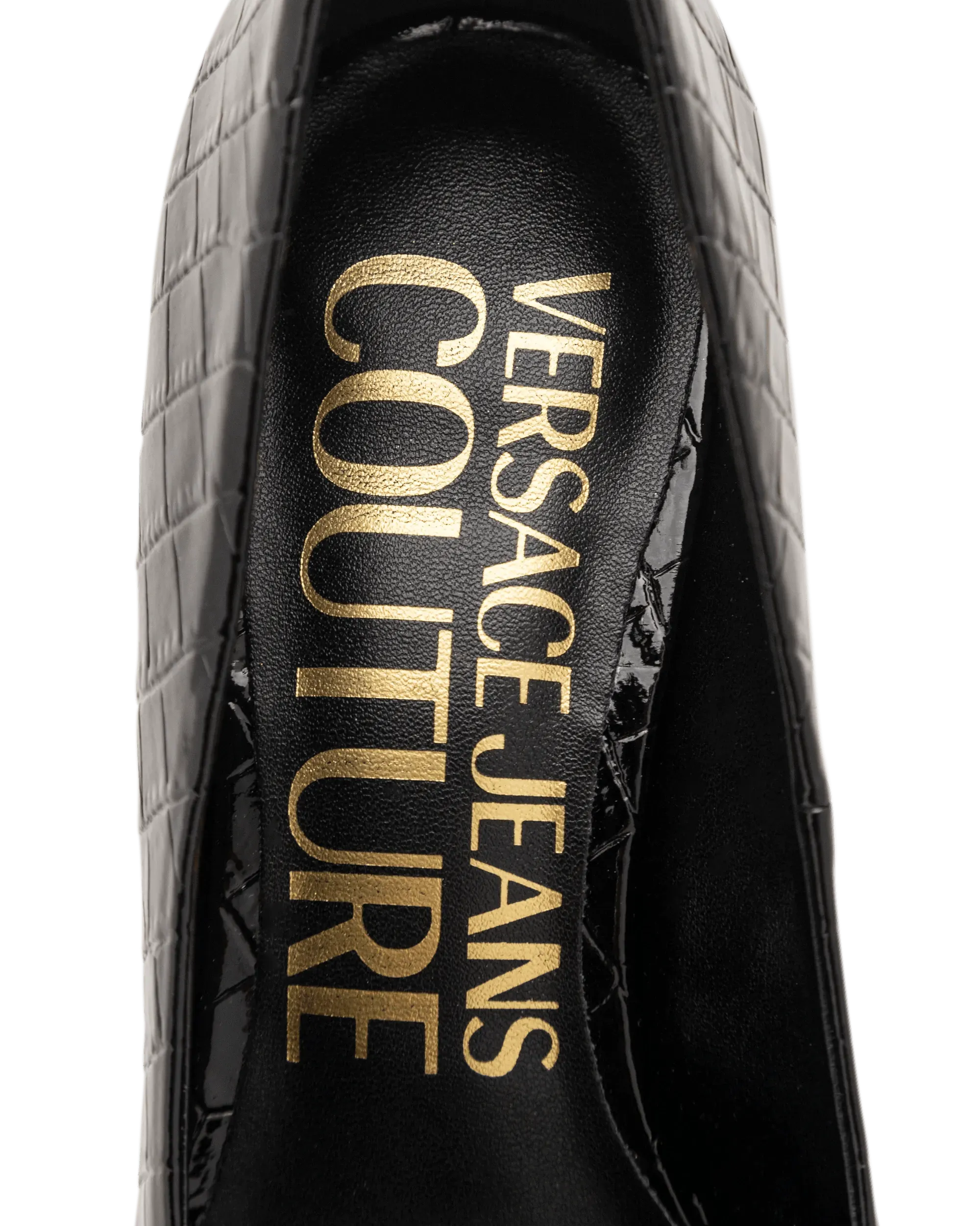 Croc Embossed Stilettos - DIHSAN