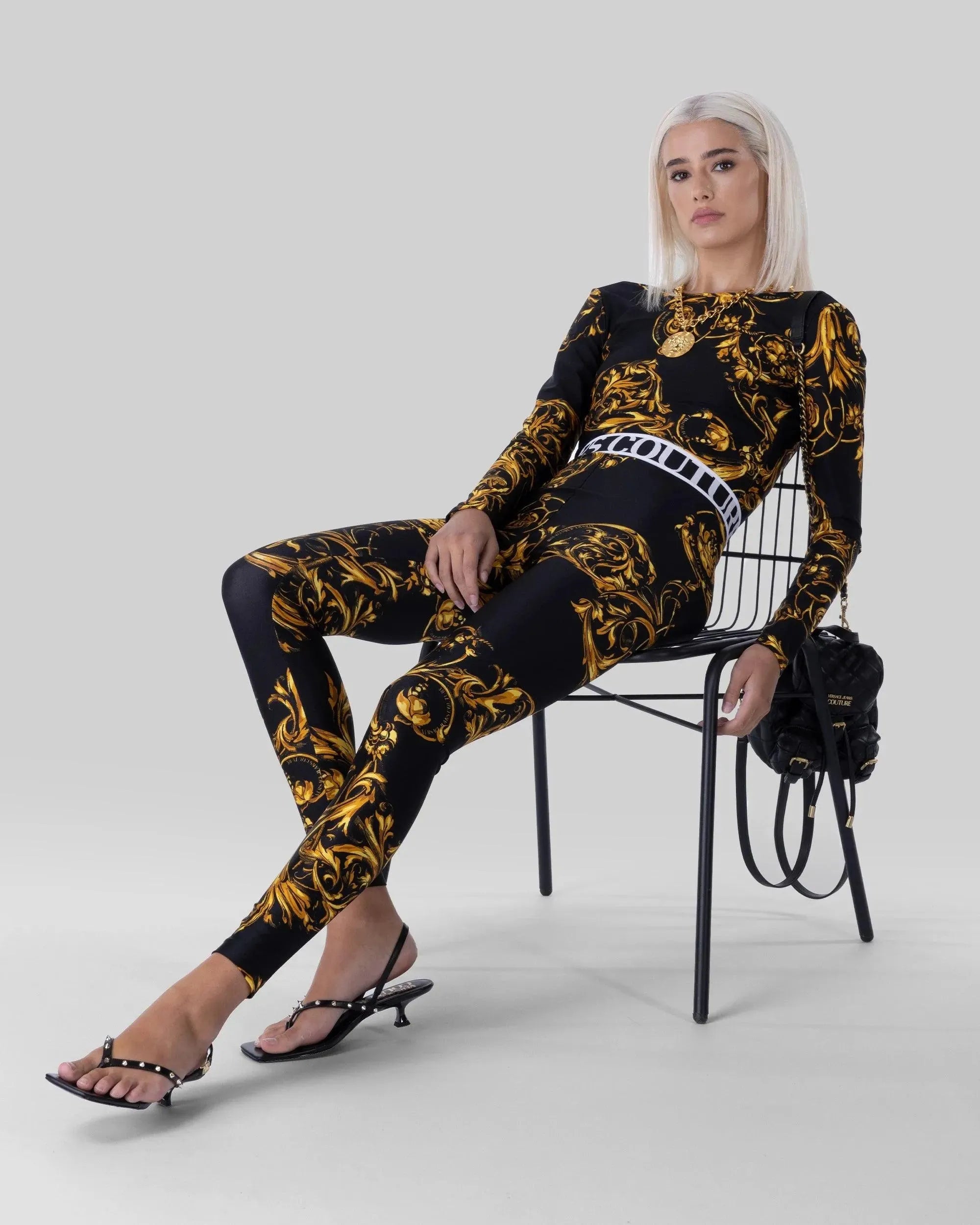 Regalia Baroque Printed Leggings - DIHSAN