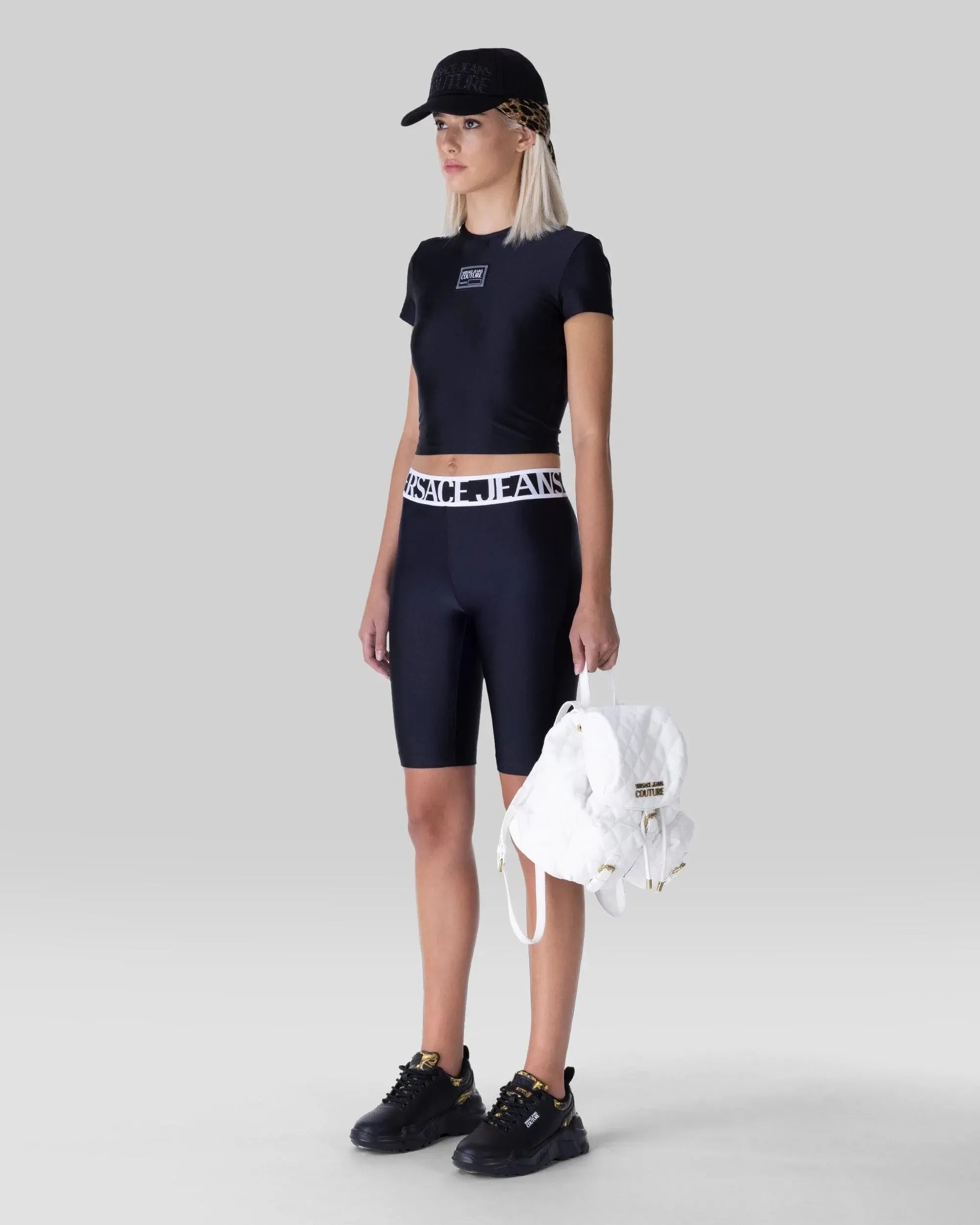 Logo Waistband Cycling Shorts - DIHSAN