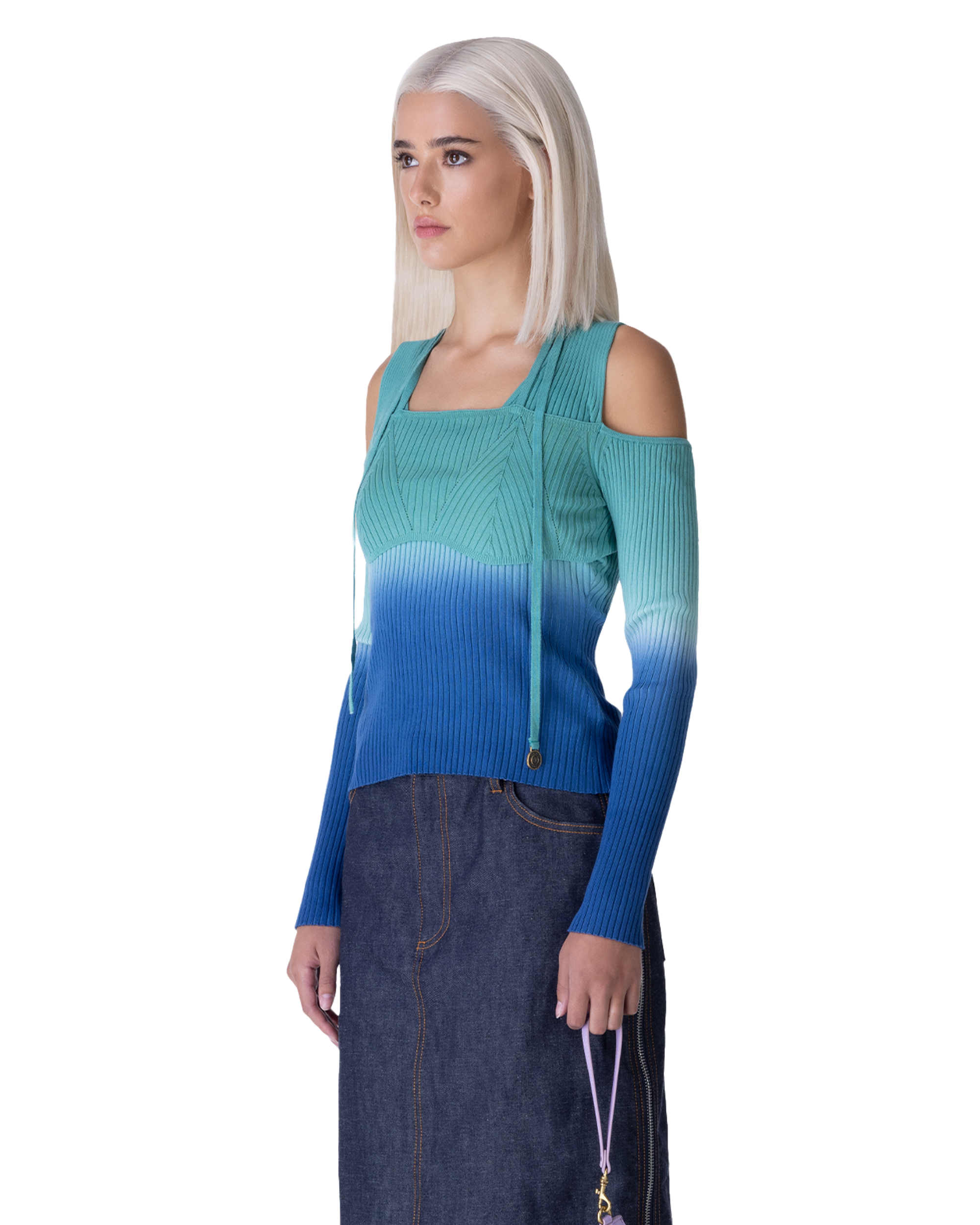 Versace Jeans Off Shoulder Sweater