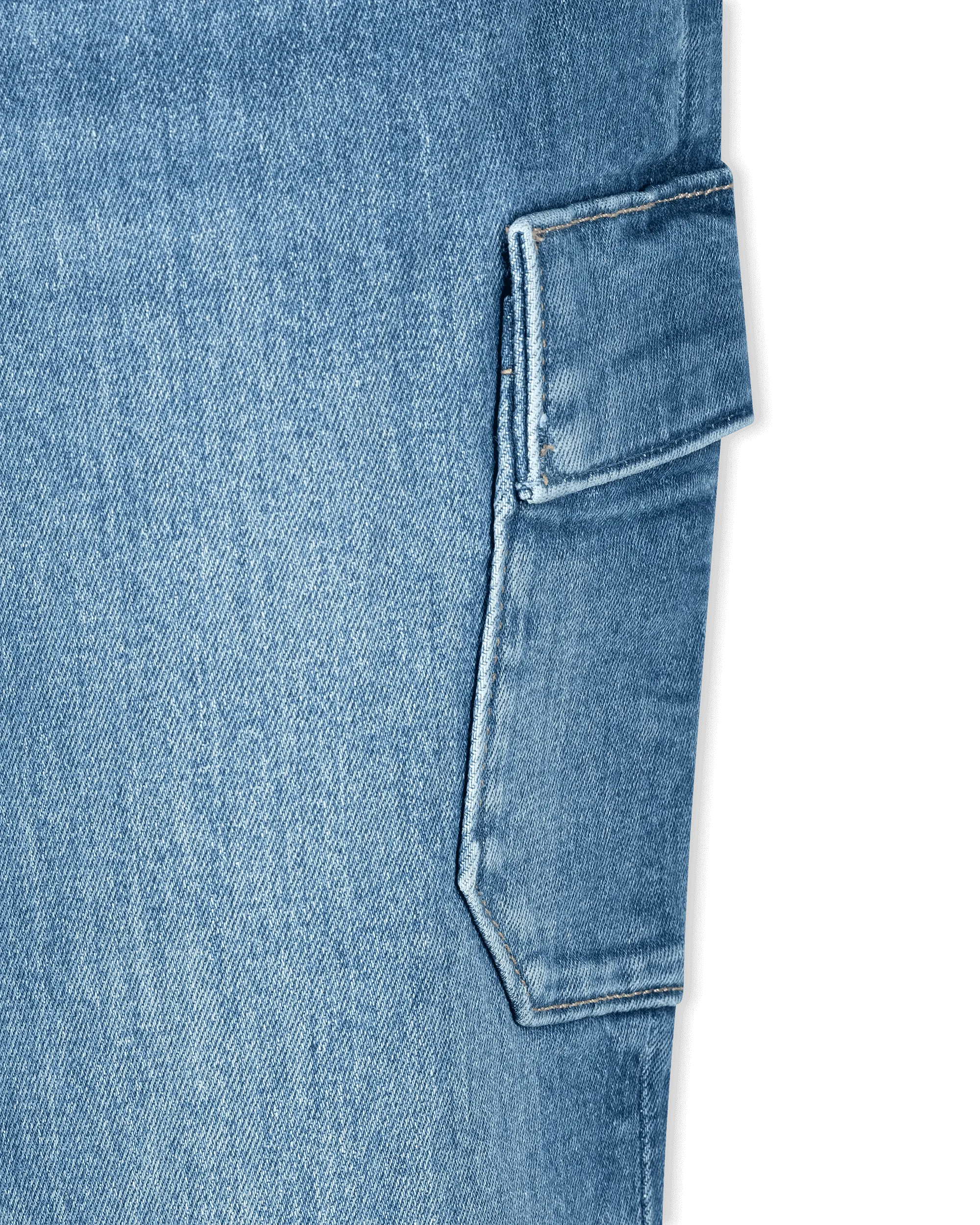 Dion 32" Cargo Flare Jeans - DIHSAN