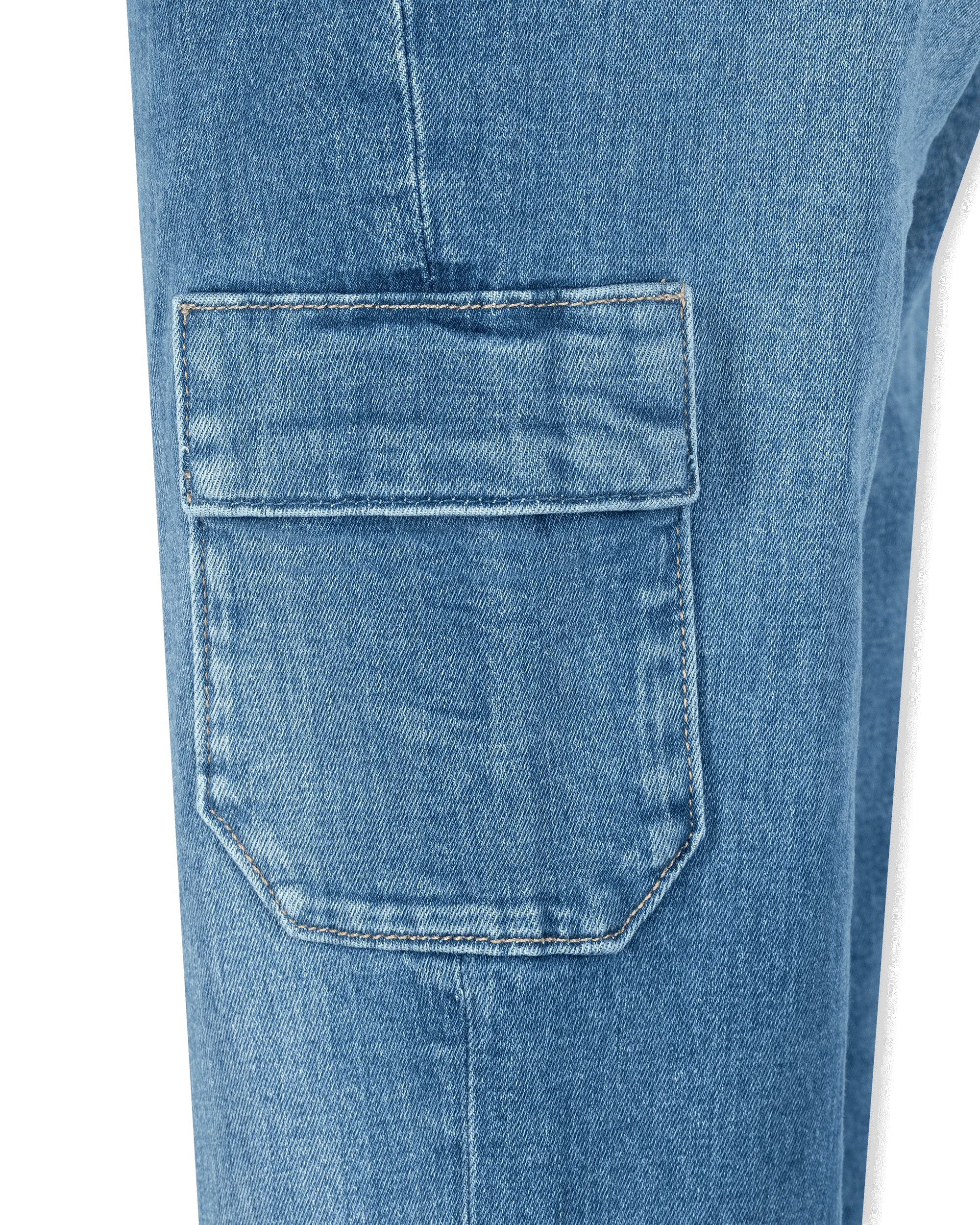 Dion 32" Cargo Flare Jeans - DIHSAN