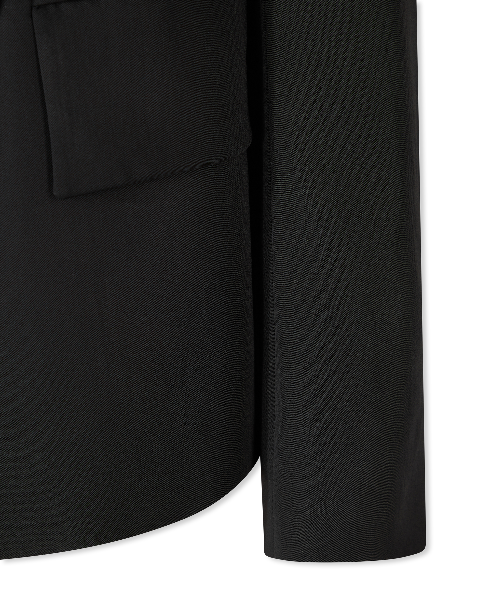 Veste Croisee Col Pointe Satin