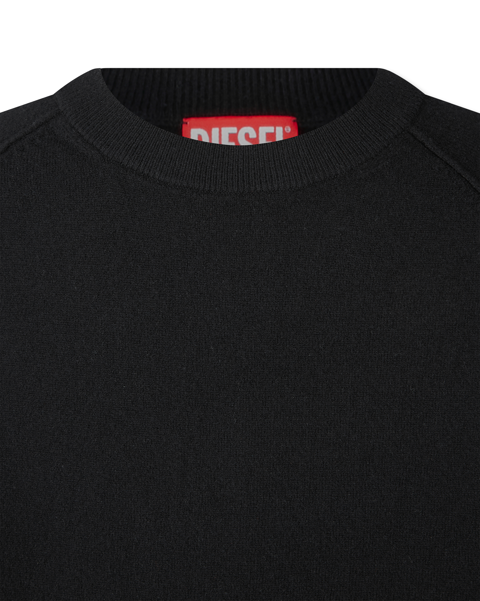 K-Saria Distressed Wool Logo Sweater