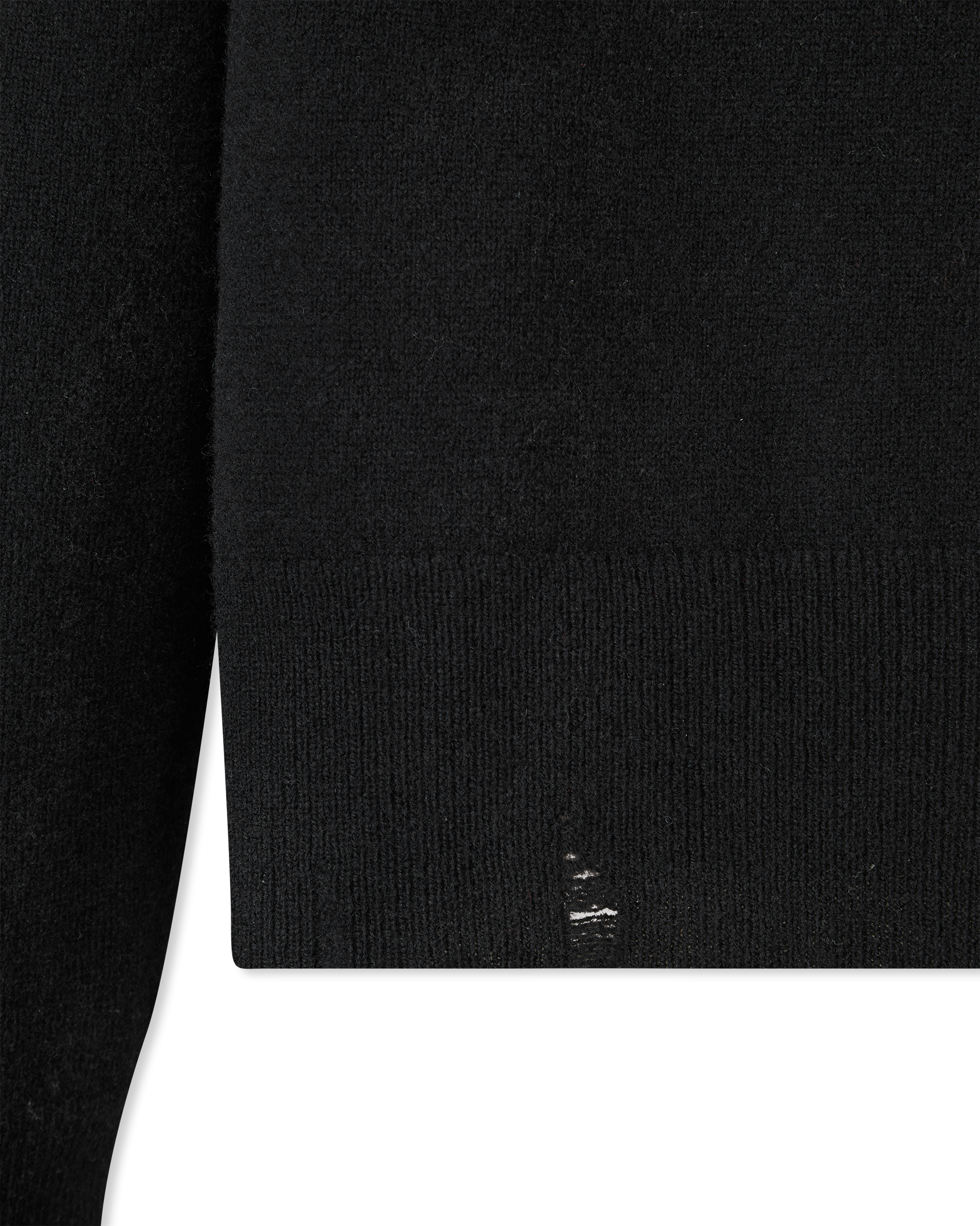 K-Saria Distressed Wool Logo Sweater
