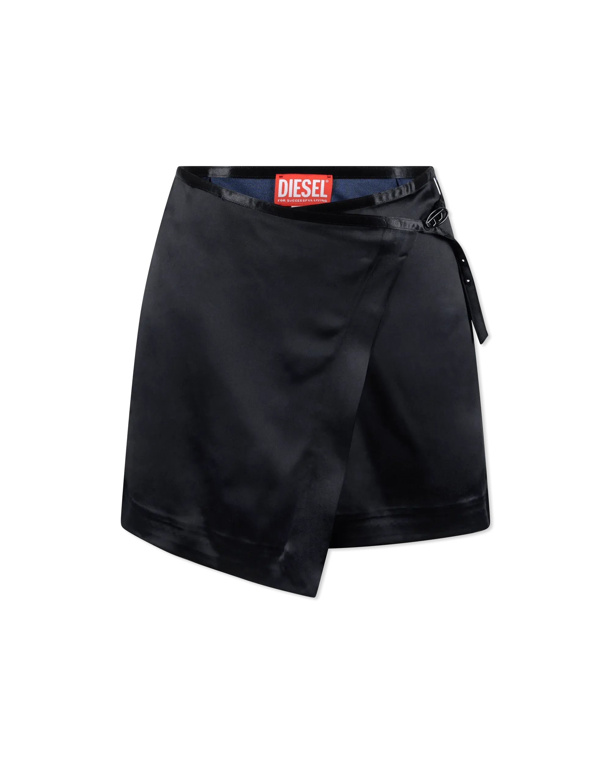 O-Kesselle Satin Wrap Mini Skirt