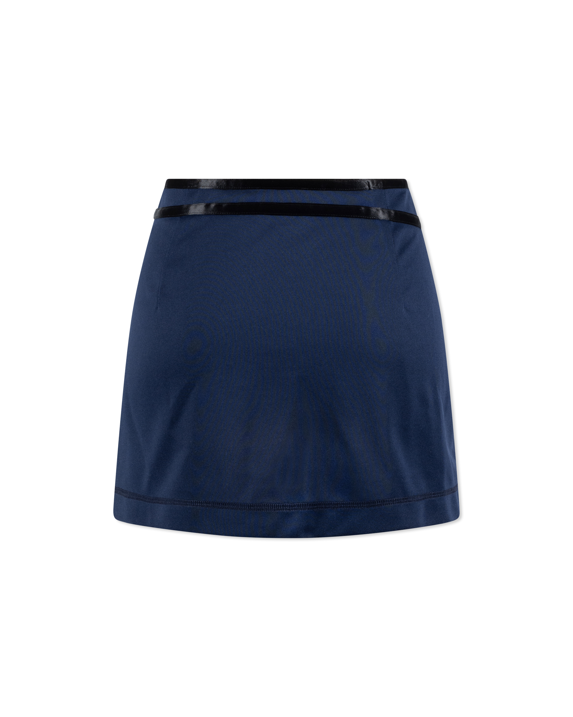 O-Kesselle Satin Wrap Mini Skirt