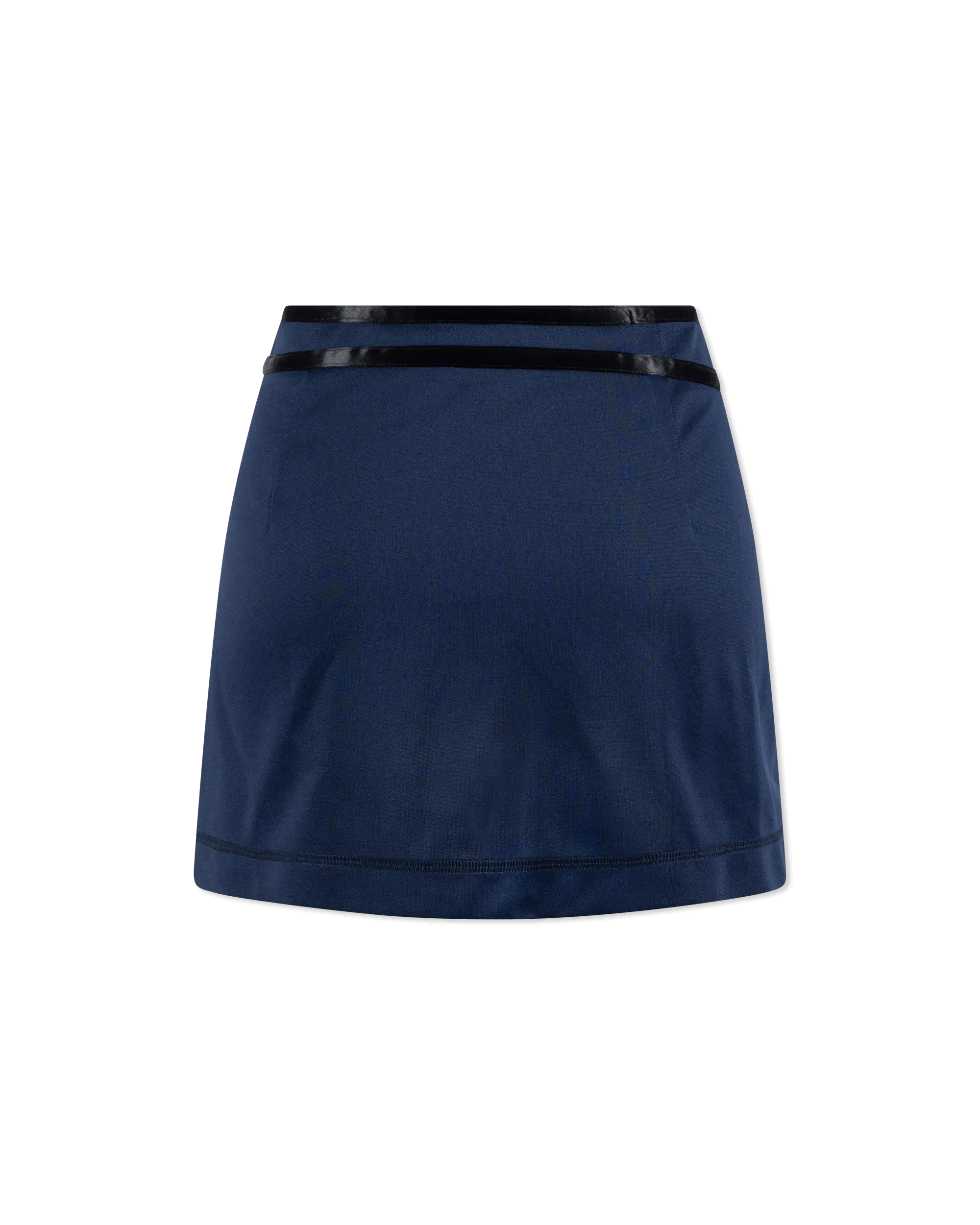 O-Kesselle Satin Wrap Mini Skirt