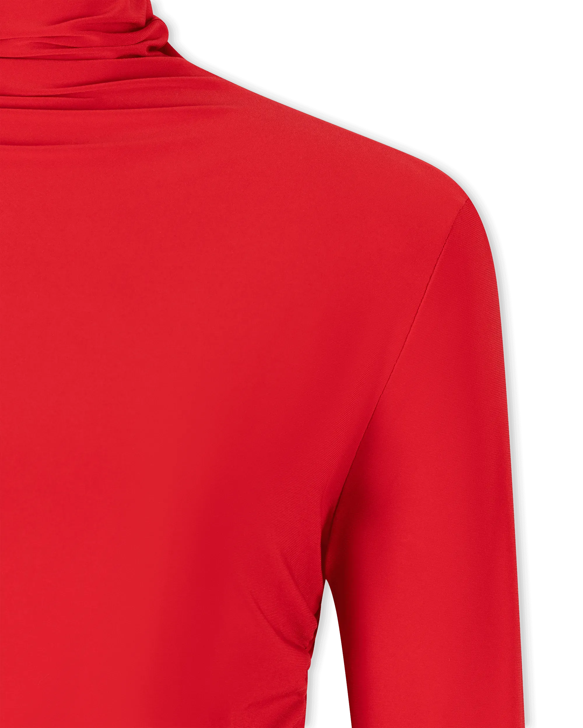 Long Sleeve Side Draped Gown - DIHSAN