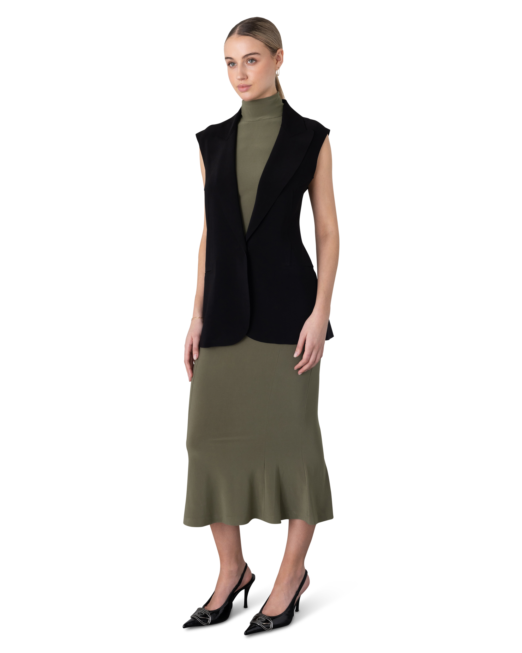 Black Blazer Vest