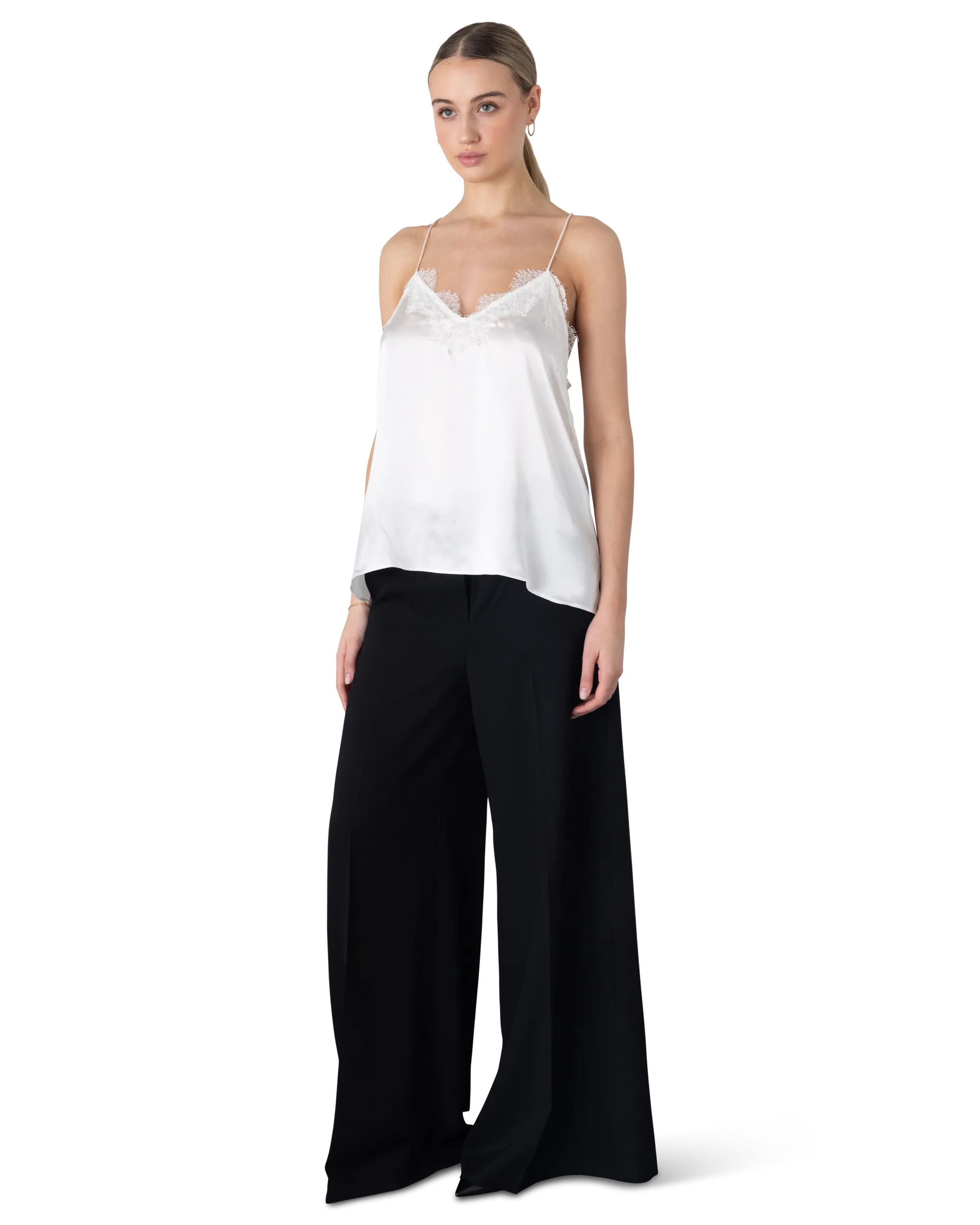 Racer Charmeuse Cami