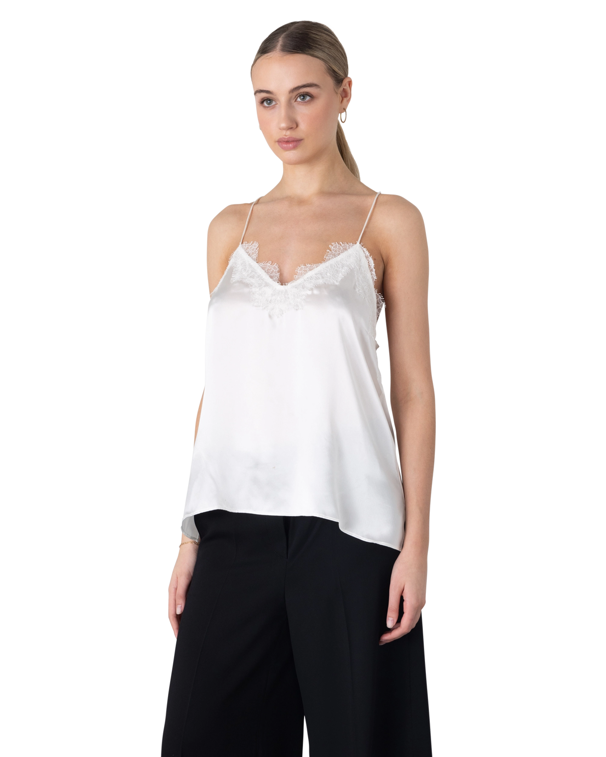 Racer Charmeuse Cami