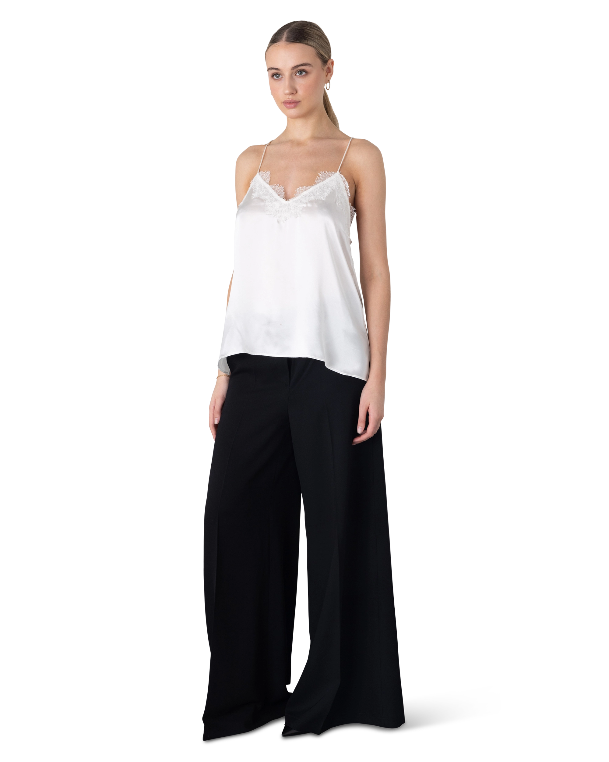 Racer Charmeuse Cami