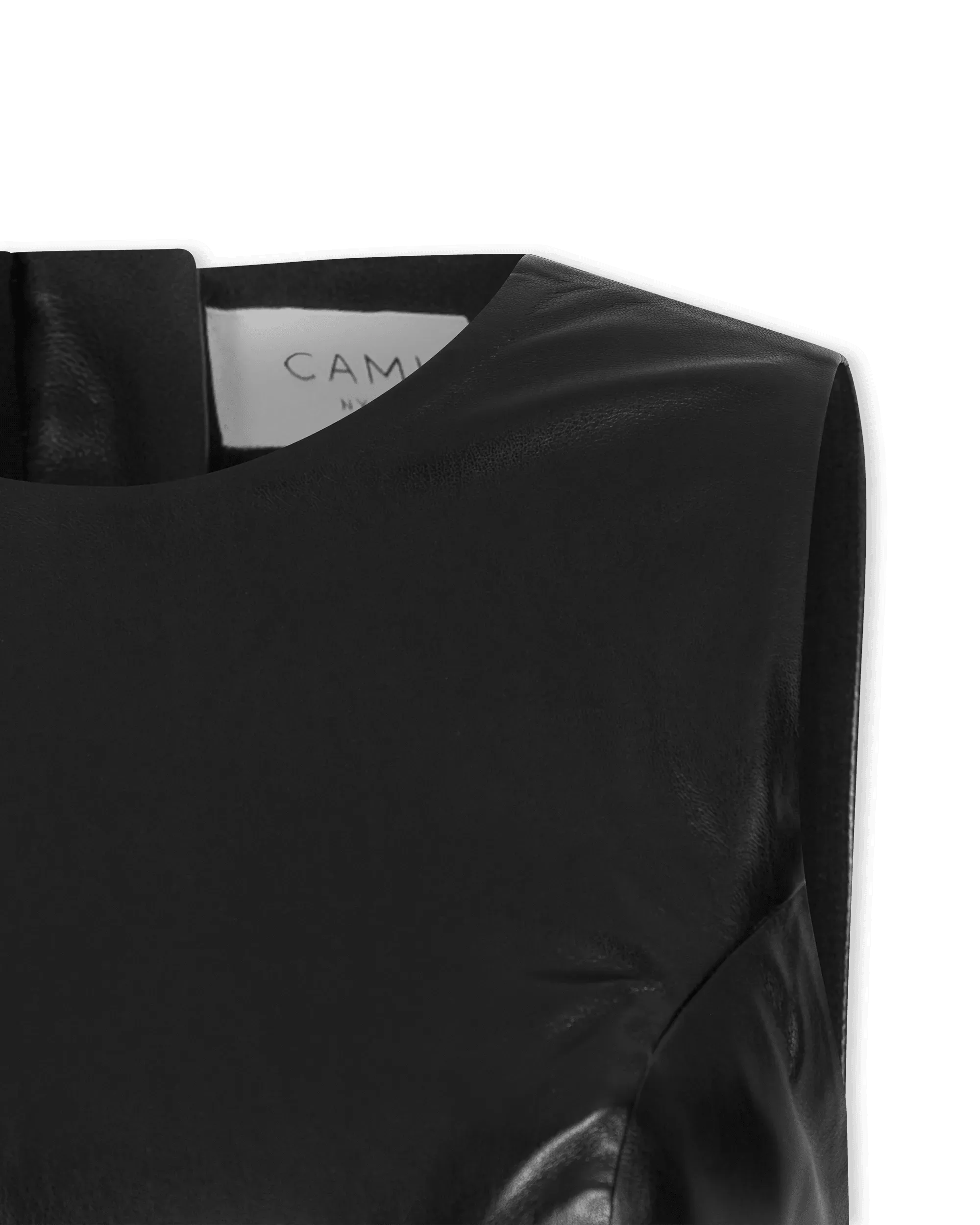 Juvia Vegan Leather Mini Dress - DIHSAN