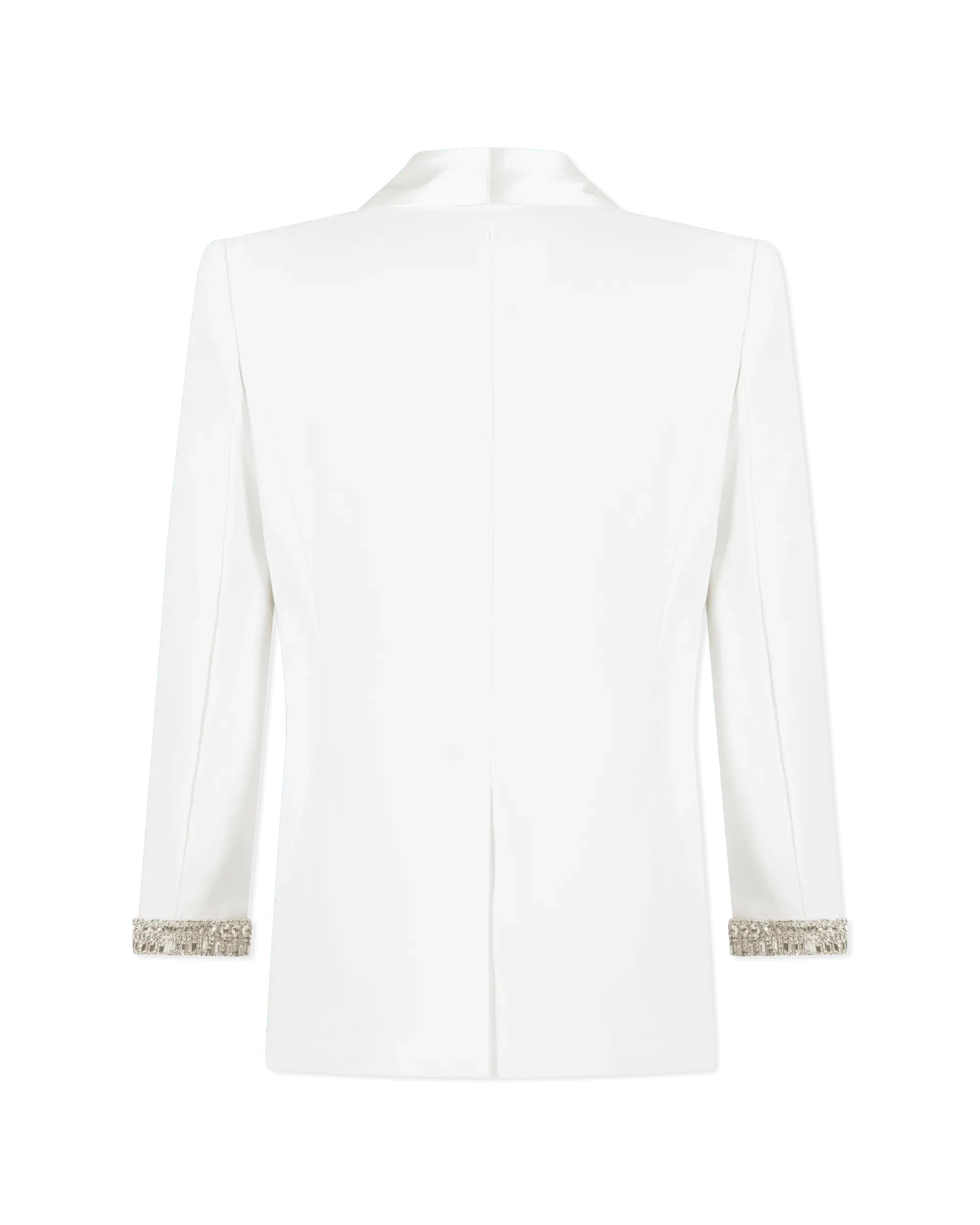Generation Love Argo Crystal Satin Combo Crepe Blazer - DIHSAN