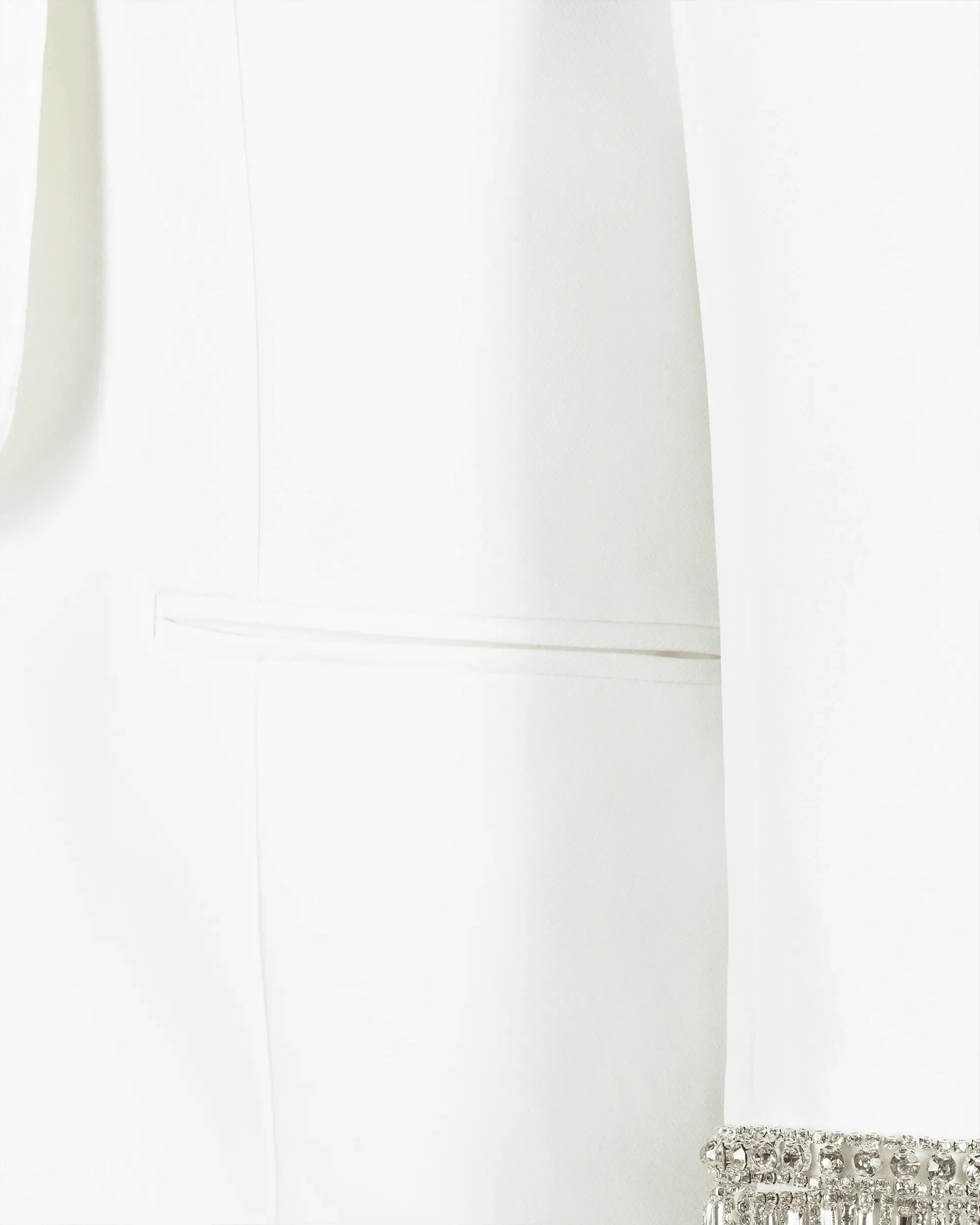 Generation Love Argo Crystal Satin Combo Crepe Blazer - DIHSAN