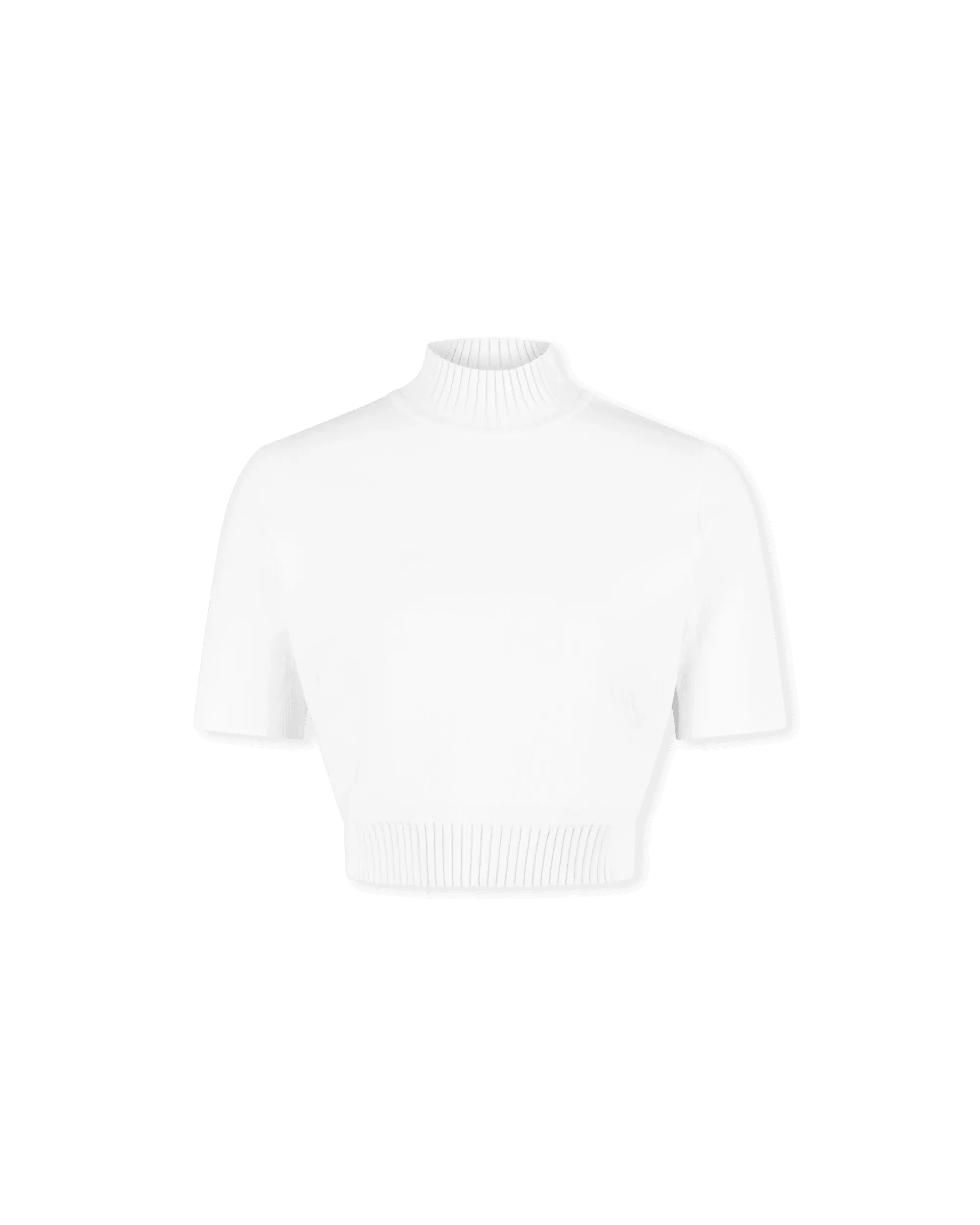 Caia Mock Neck Stretch Viscose Knit Top - DIHSAN