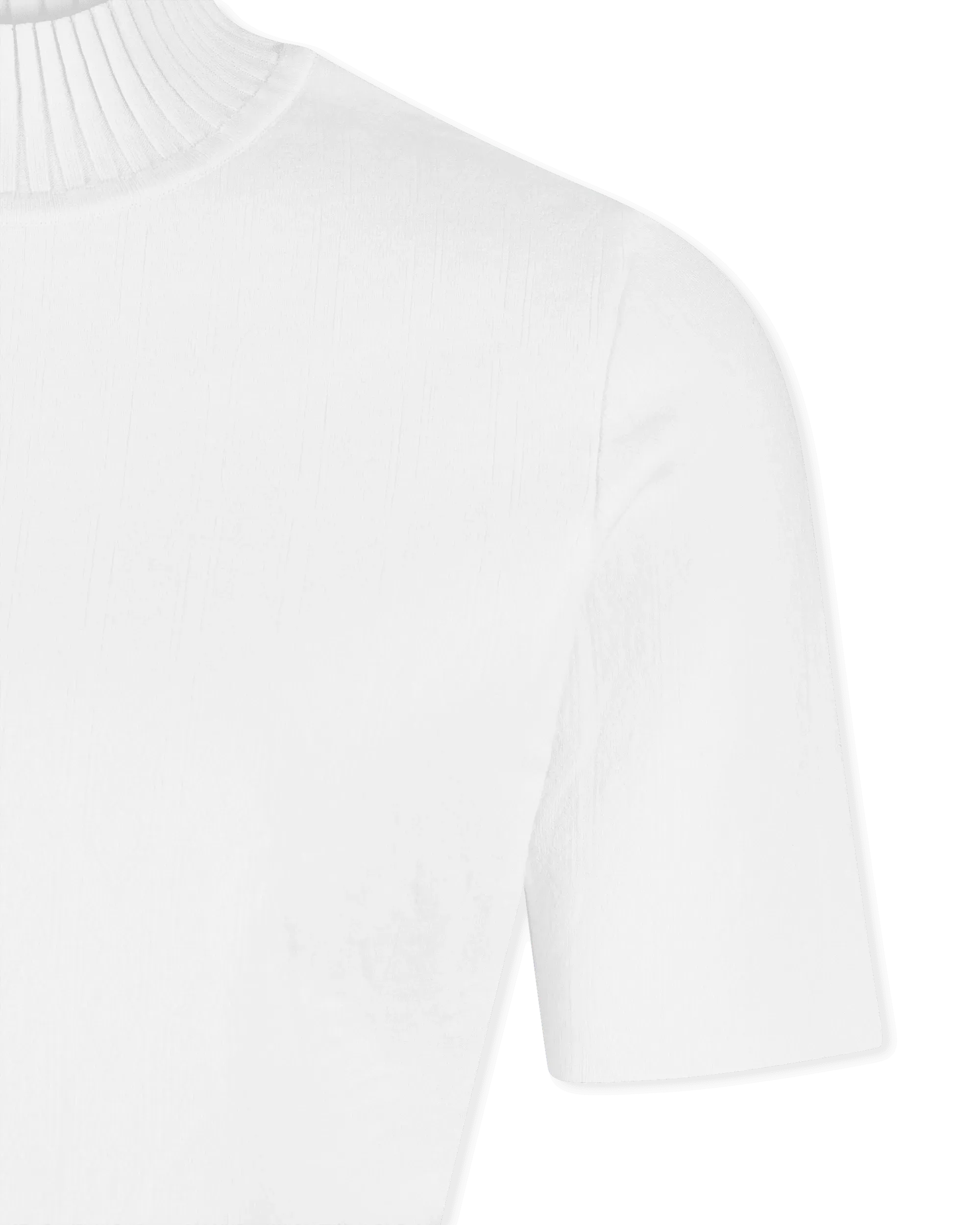 Caia Mock Neck Stretch Viscose Knit Top - DIHSAN