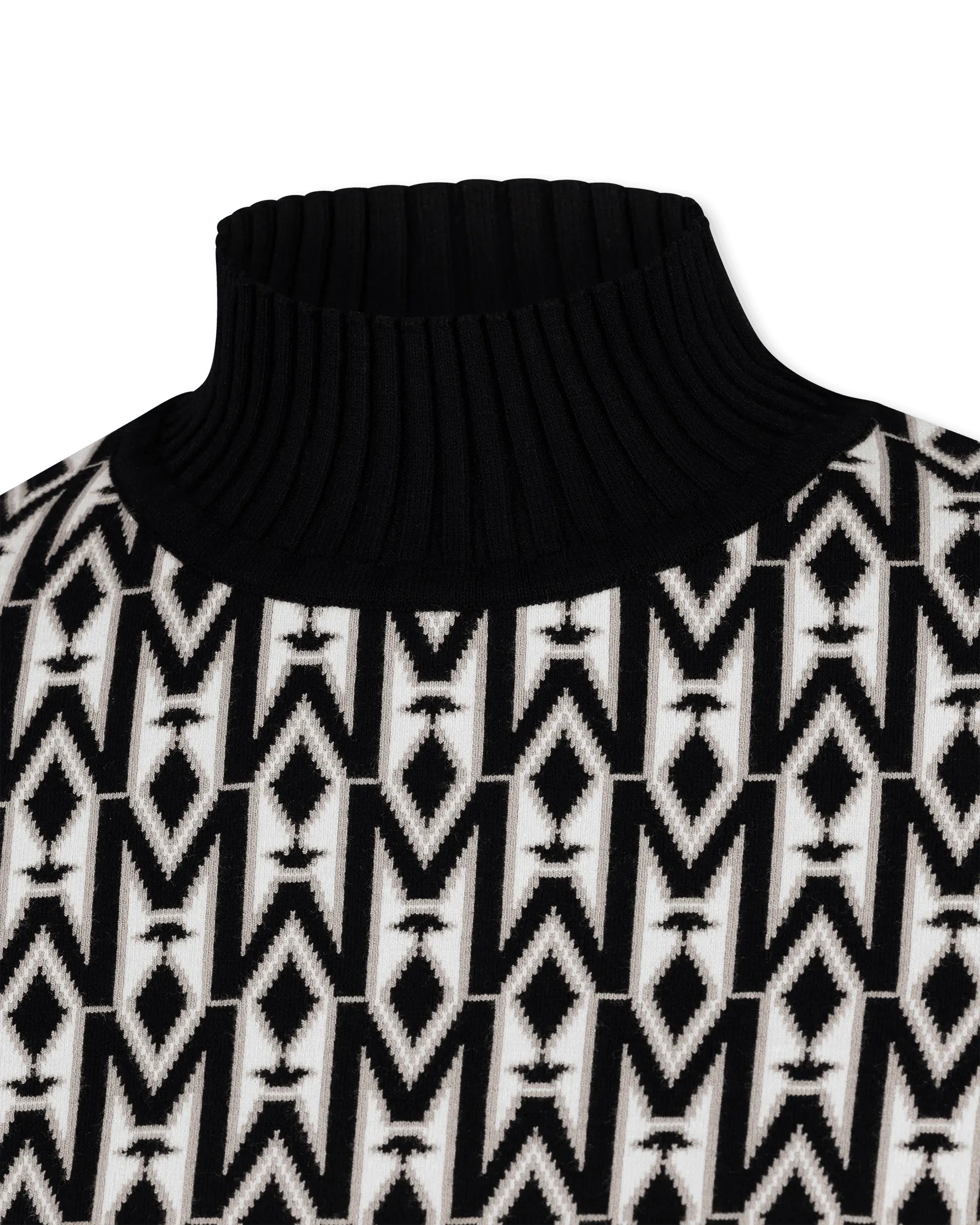 Caia-MG Mock Neck Knit Top - DIHSAN