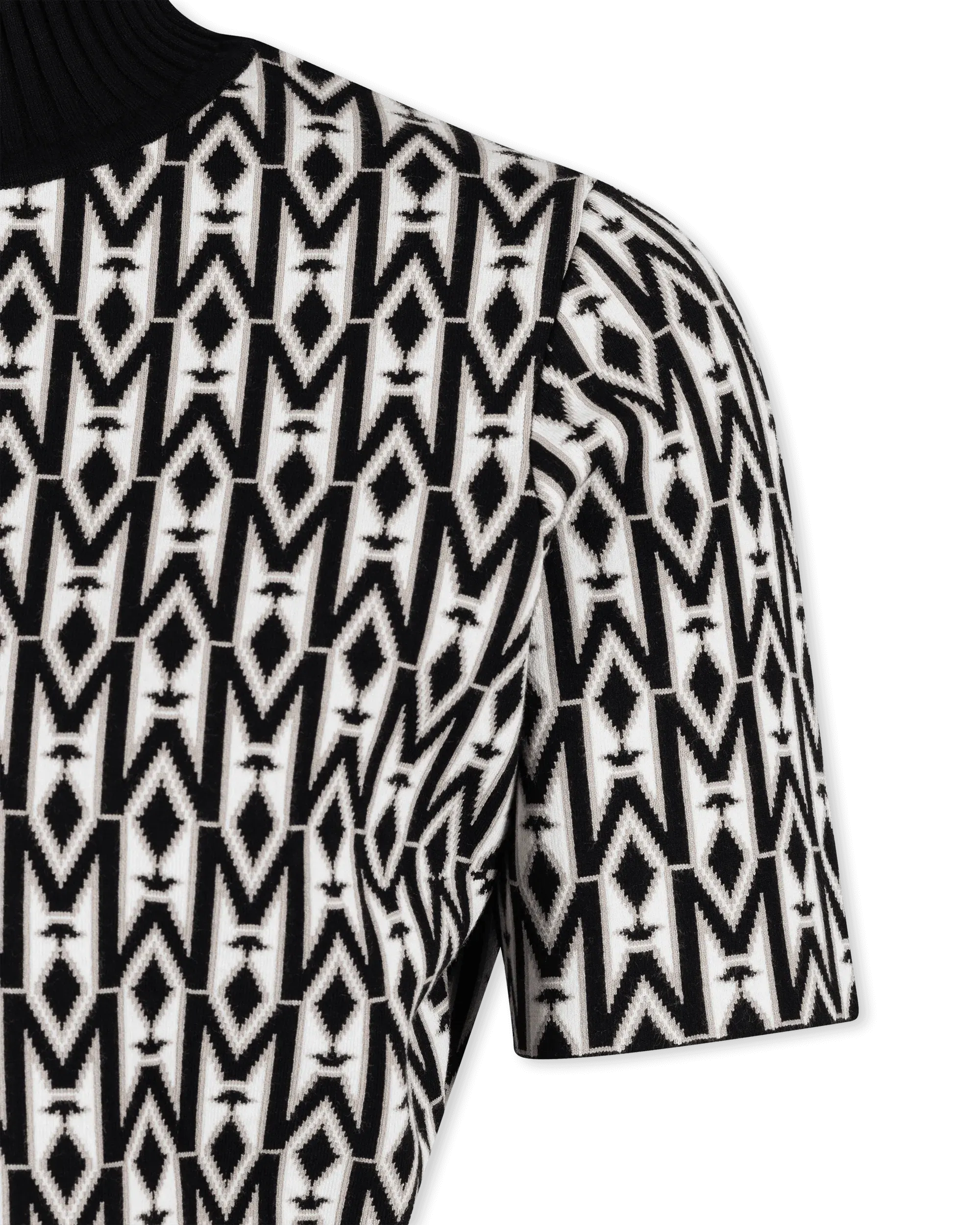 Caia-MG Mock Neck Knit Top - DIHSAN